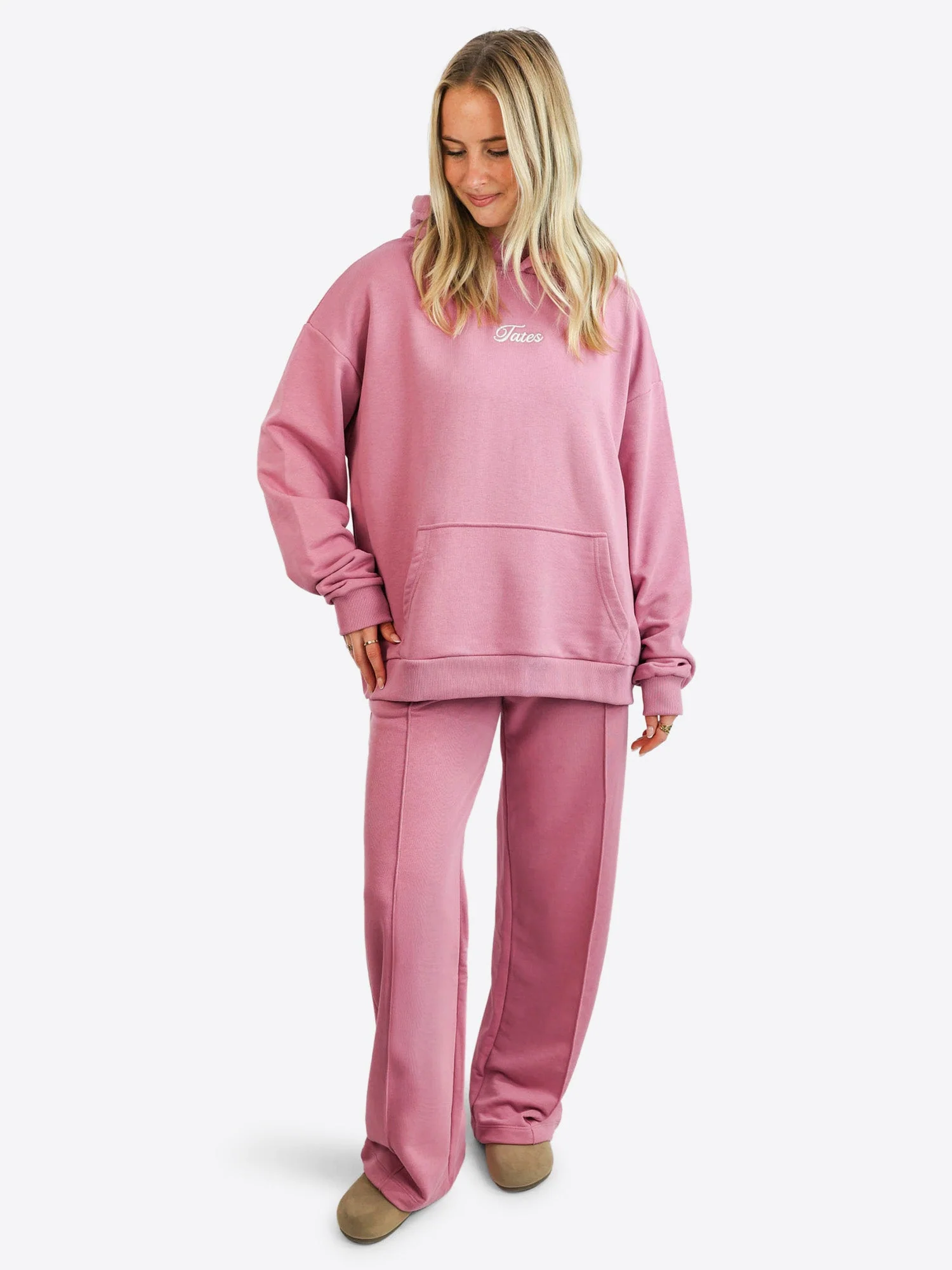 Light Wide Waistband Hoodie – Rouge - Image 3