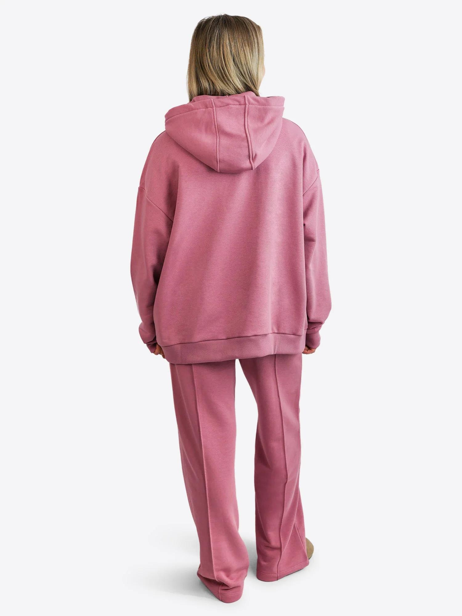Light Wide Waistband Hoodie – Rouge - Image 4
