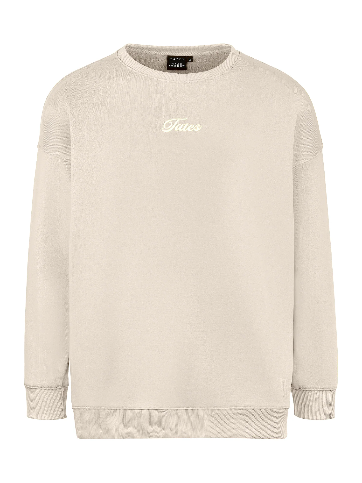 Light Wide Waistband Sweater – Beige - Image 2