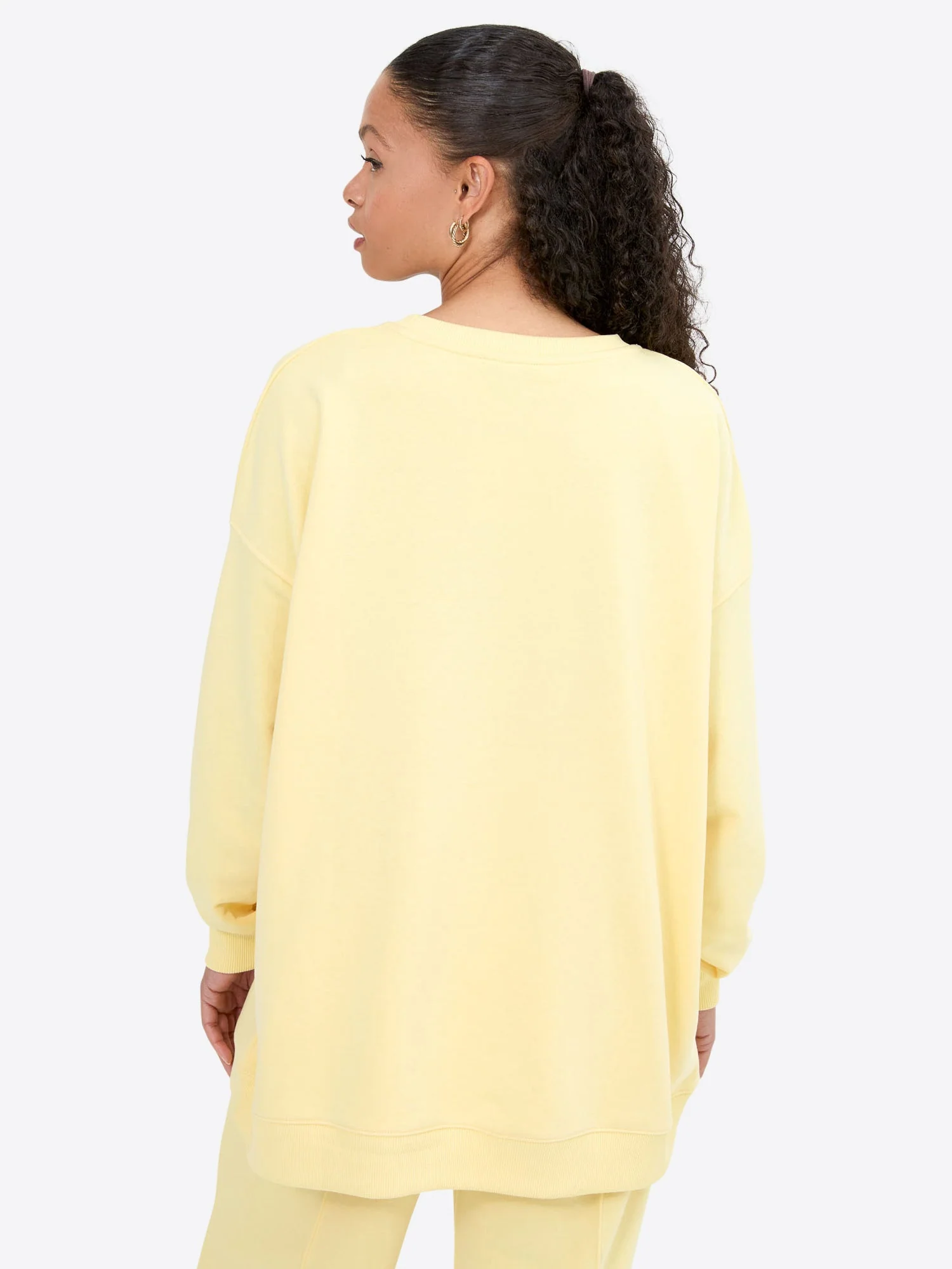 Light Wide Waistband Sweater – Butter Yellow - Image 3