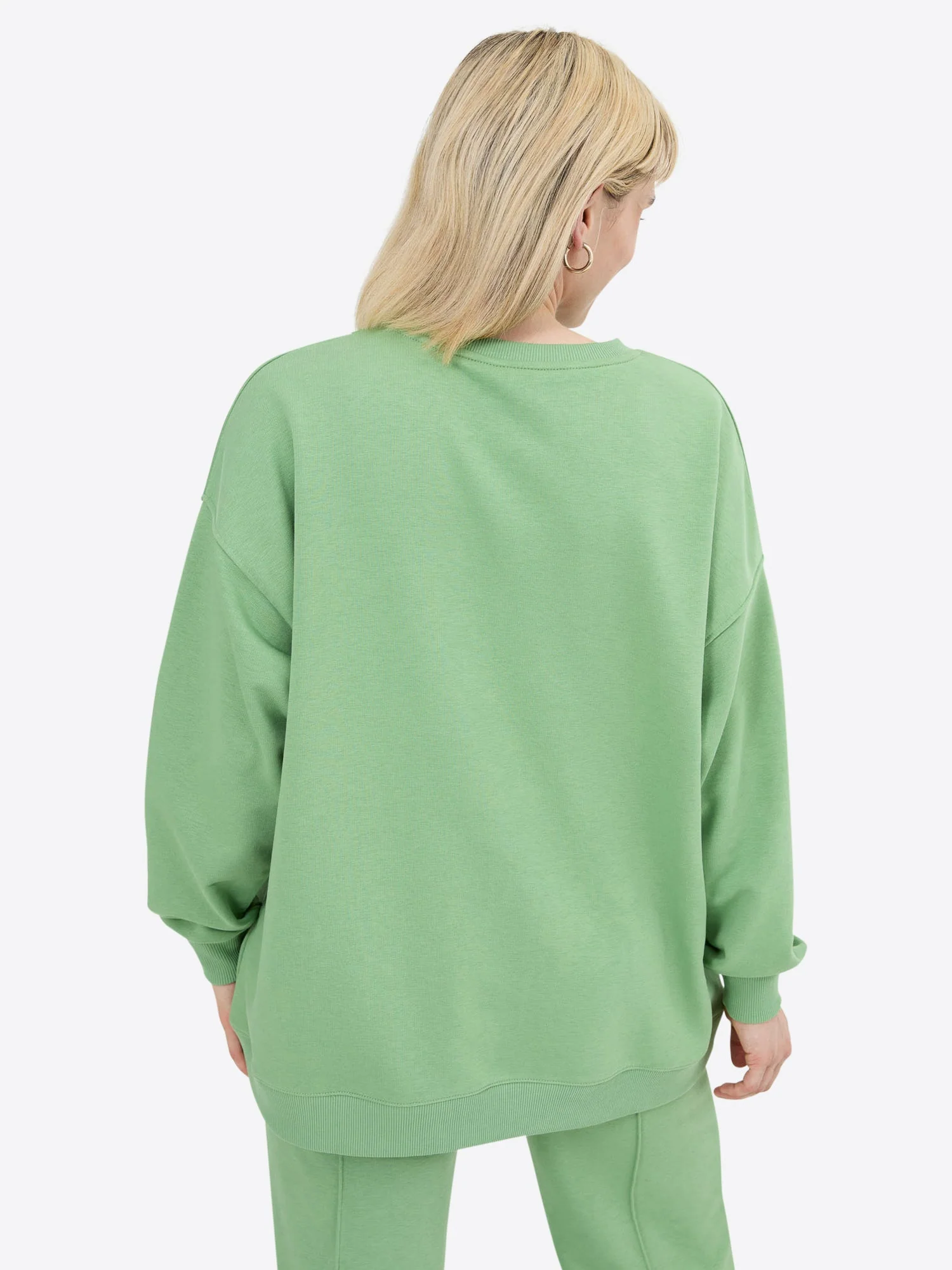 Light Wide Waistband Sweater – Matcha - Image 4