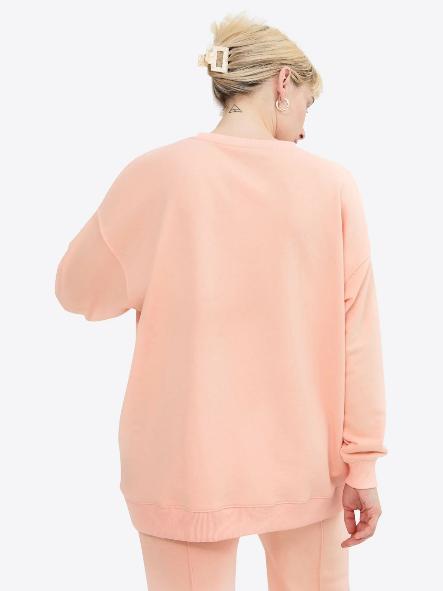 Light Wide Waistband Sweater – Peach - Image 3