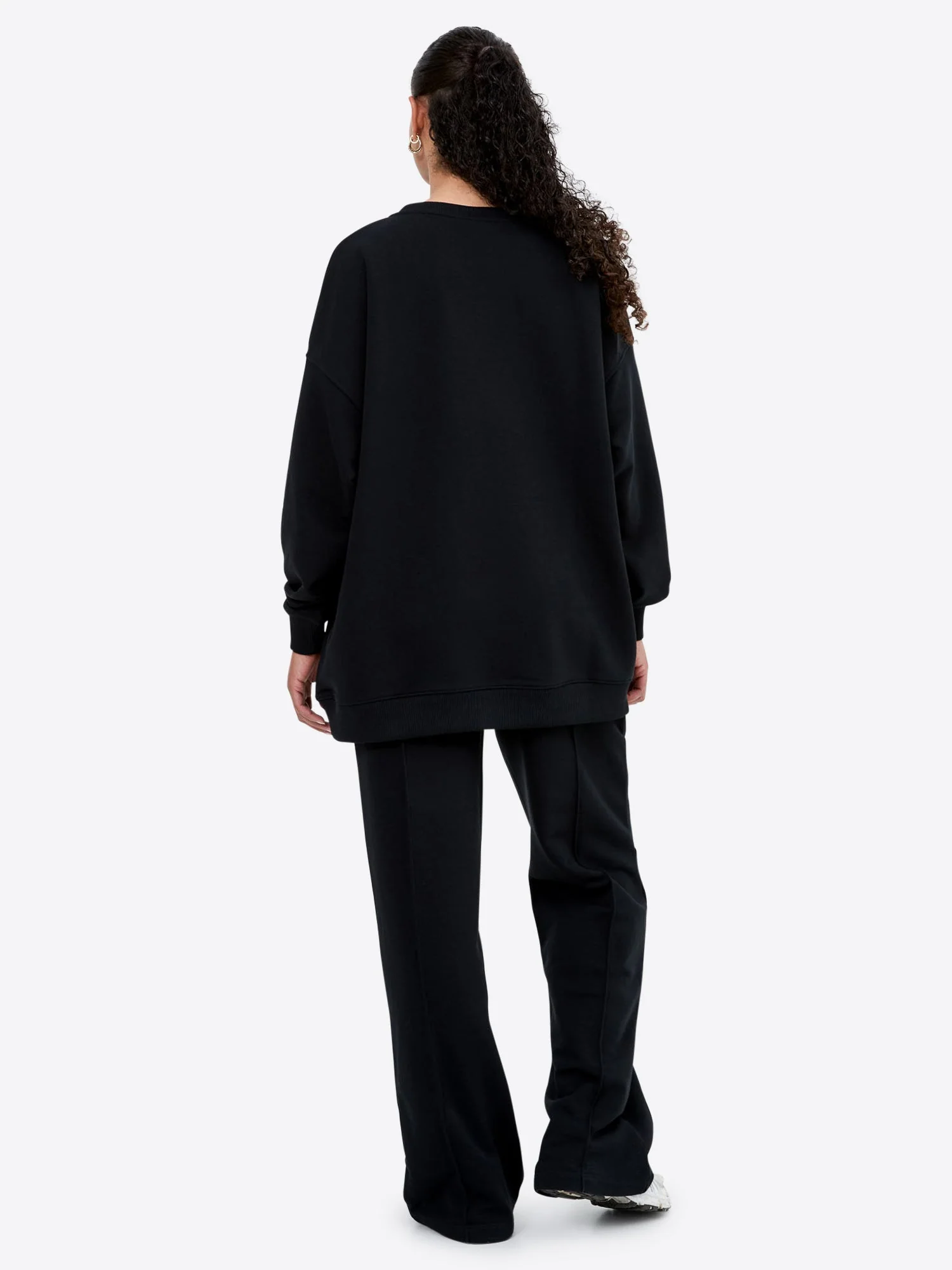 Light Wide Waistband Sweater – Schwarz - Image 3