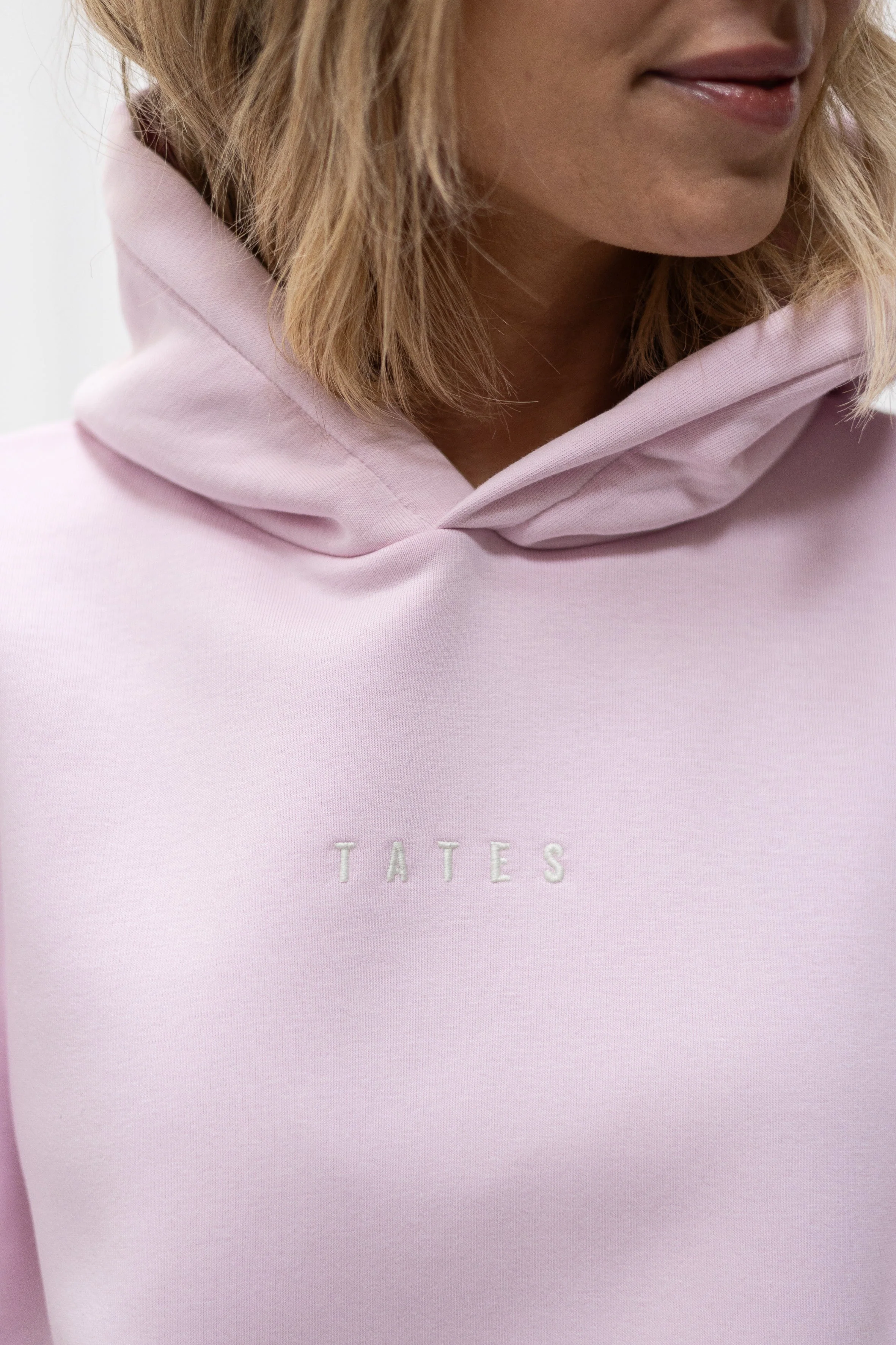 Regular Waistband Hoodie "Love letter" – Rosa - Image 3