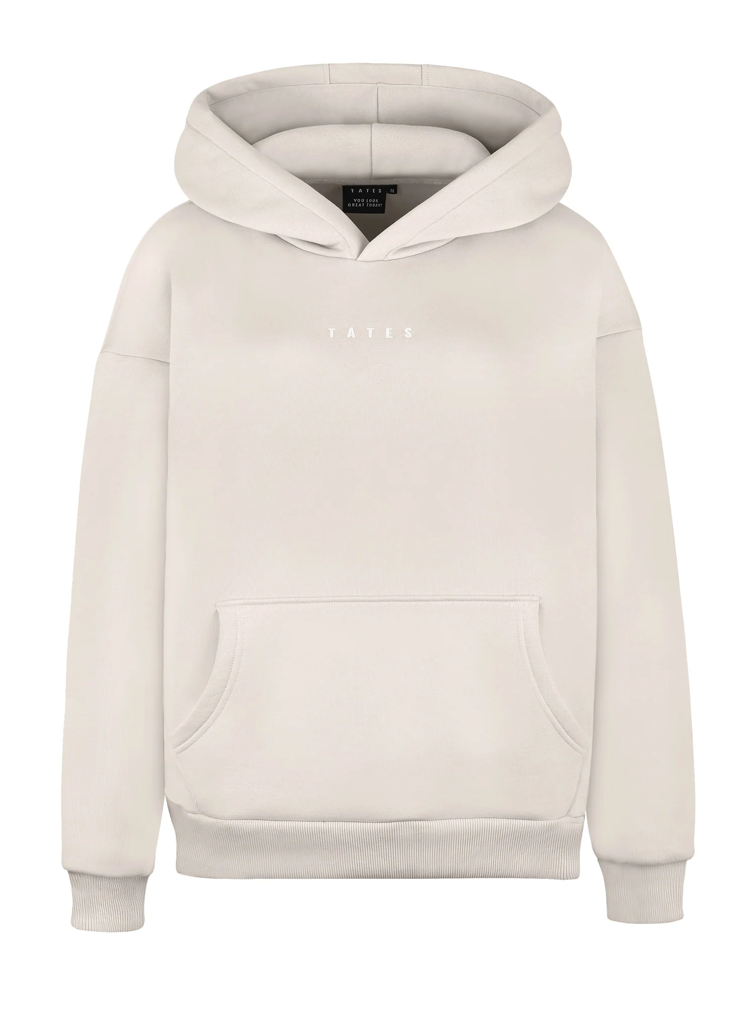 Wide Waistband Hoodie 2.0 – Beige - Image 2