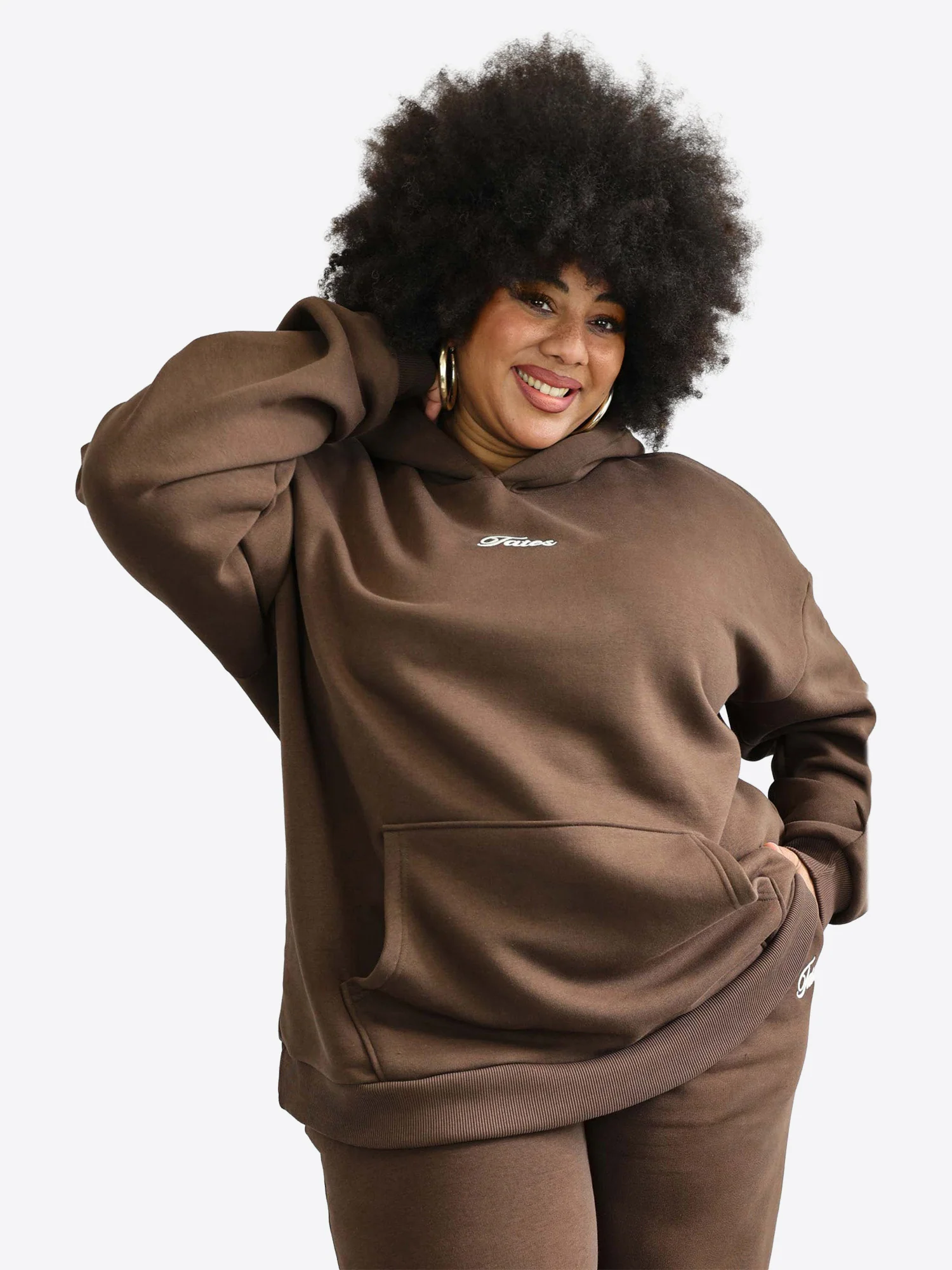 Wide Waistband Hoodie 2.0 – Espresso