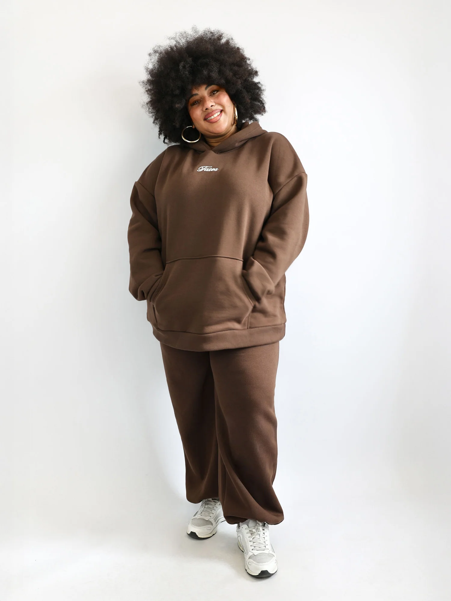 Wide Waistband Hoodie 2.0 – Espresso - Image 3