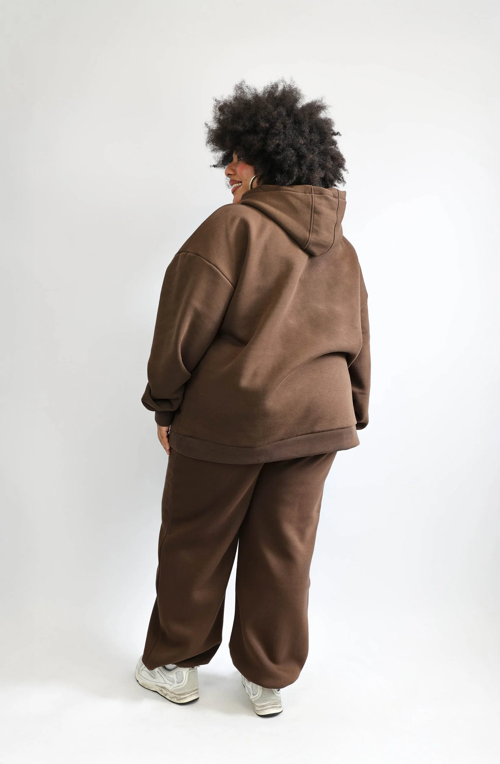 Wide Waistband Hoodie 2.0 – Espresso - Image 4