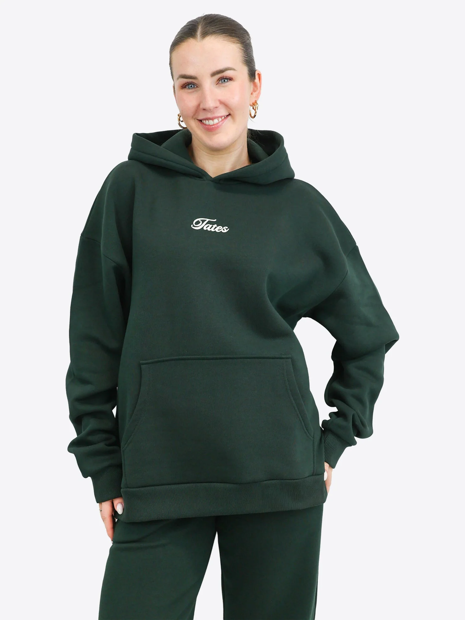 Wide Waistband Hoodie 2.0 – Pine Green