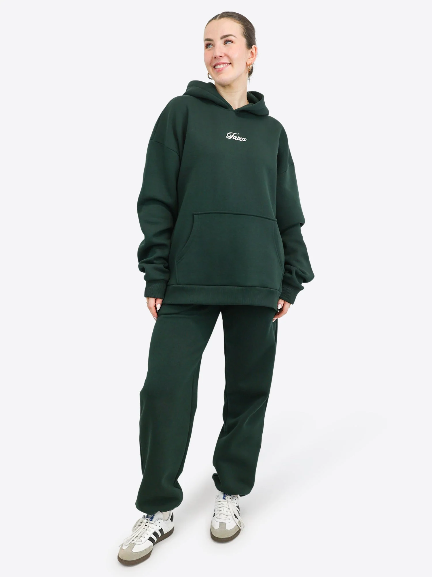 Wide Waistband Hoodie 2.0 – Pine Green - Image 3