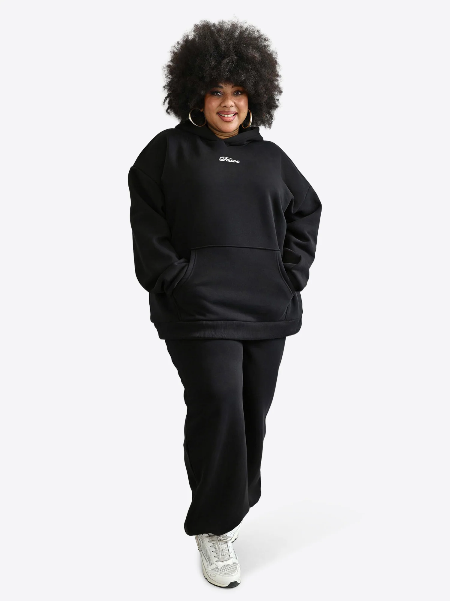 Wide Waistband Hoodie 2.0 – Schwarz - Image 3