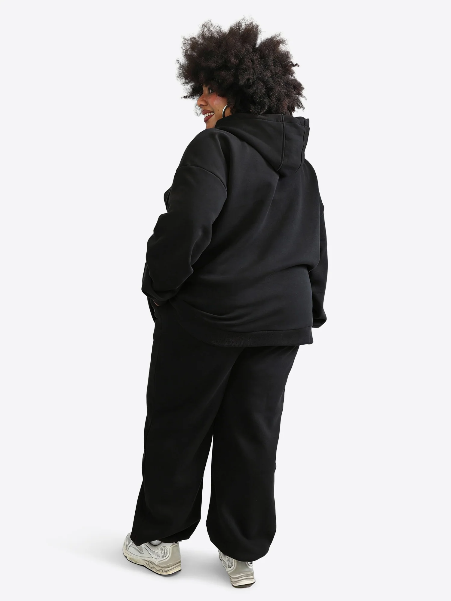 Wide Waistband Hoodie 2.0 – Schwarz - Image 4