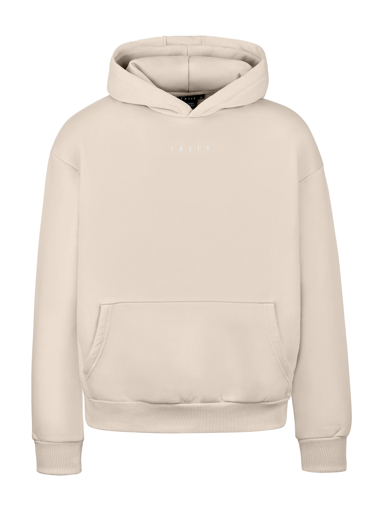 Wide Waistband Hoodie – Beige - Image 2