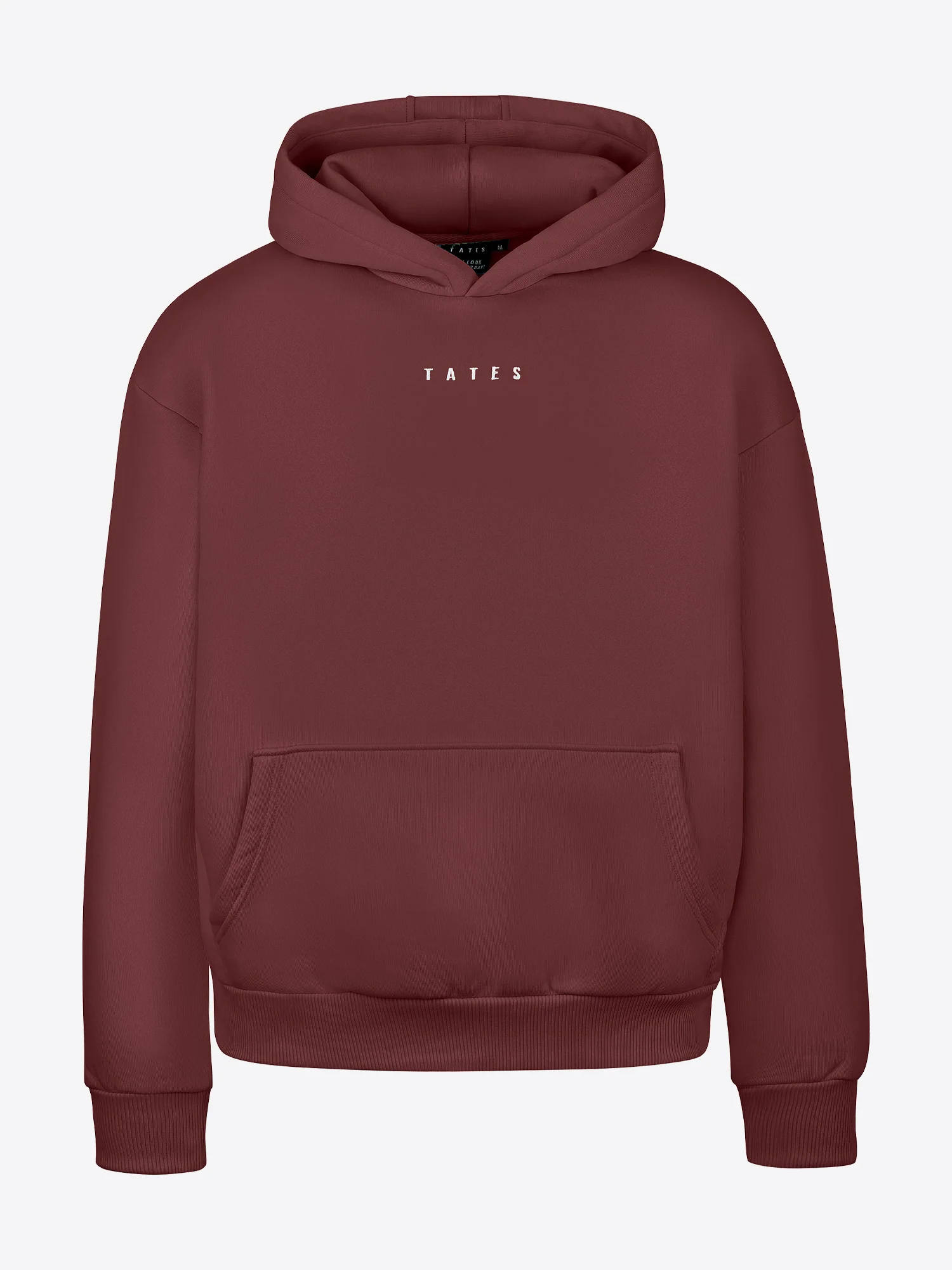 Wide Waistband Hoodie – Bordeaux - Image 2