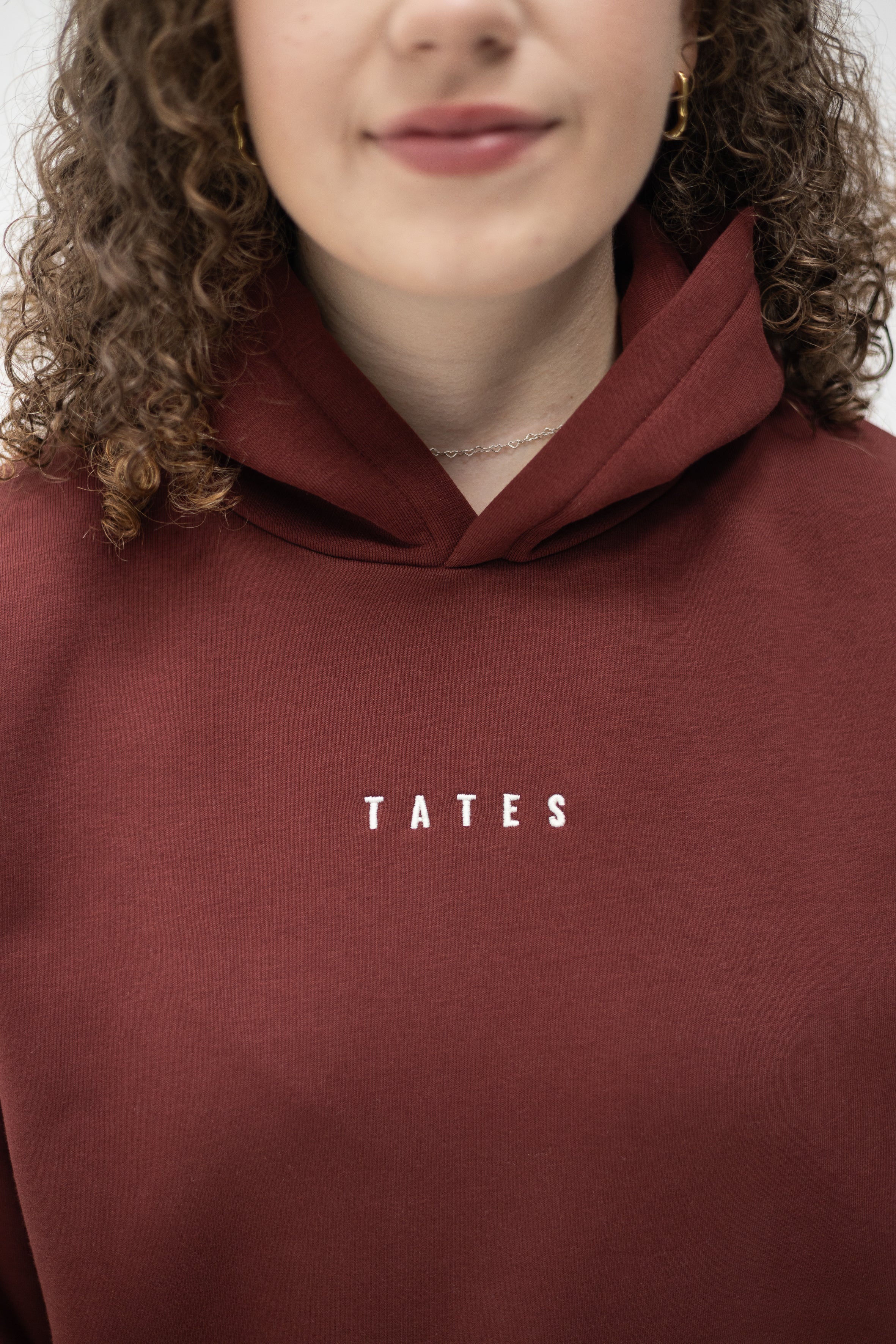 Wide Waistband Hoodie – Bordeaux - Image 5