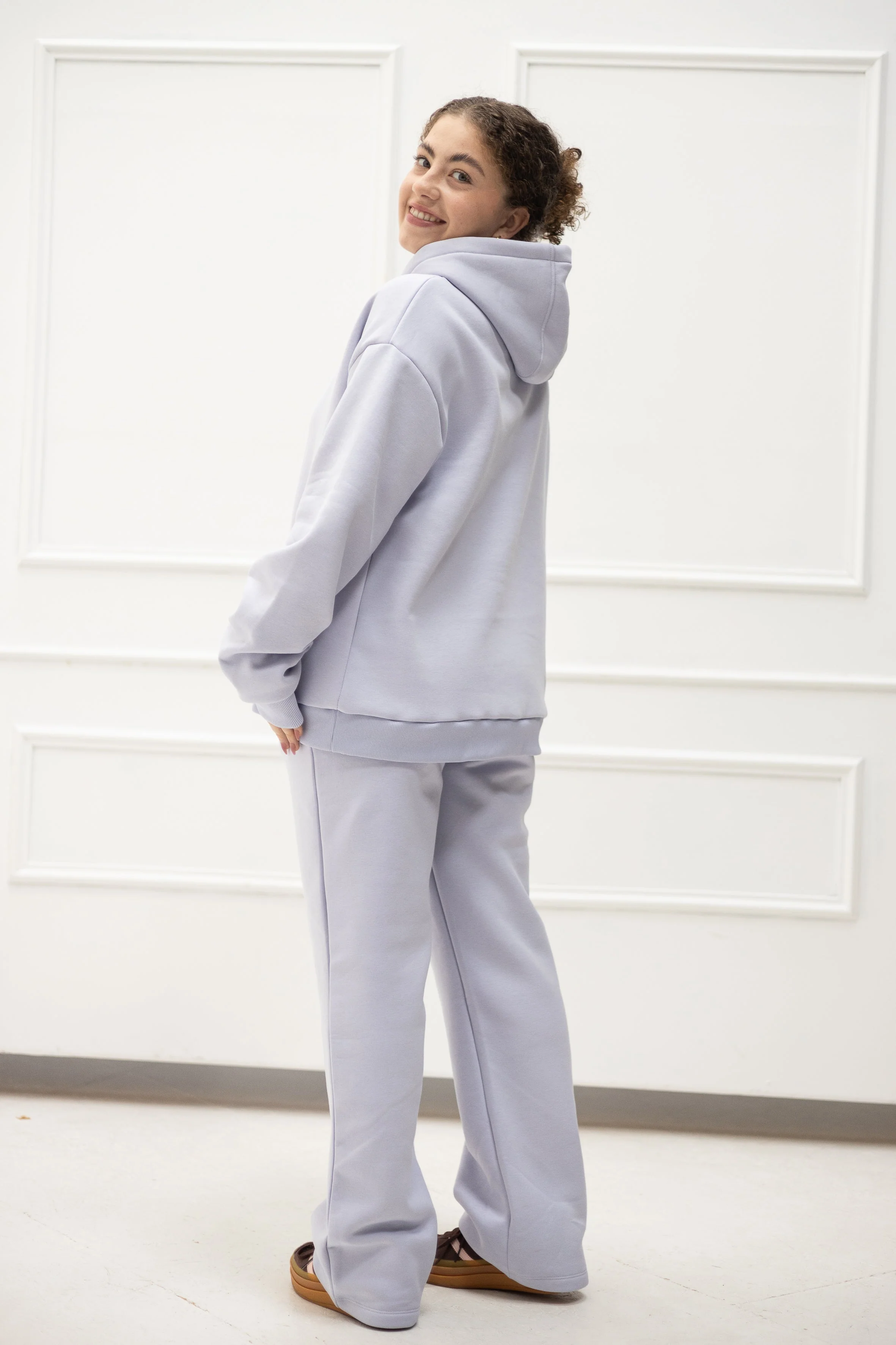 Wide Waistband Hoodie – Flieder - Image 4