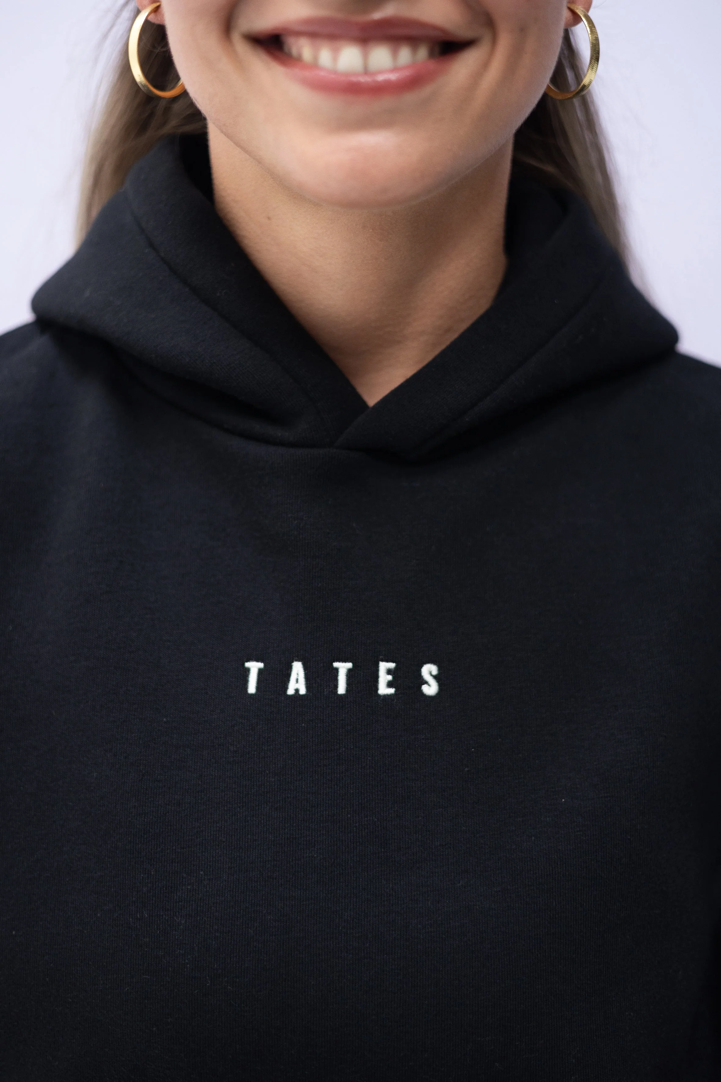Wide Waistband Hoodie – Schwarz - Image 5
