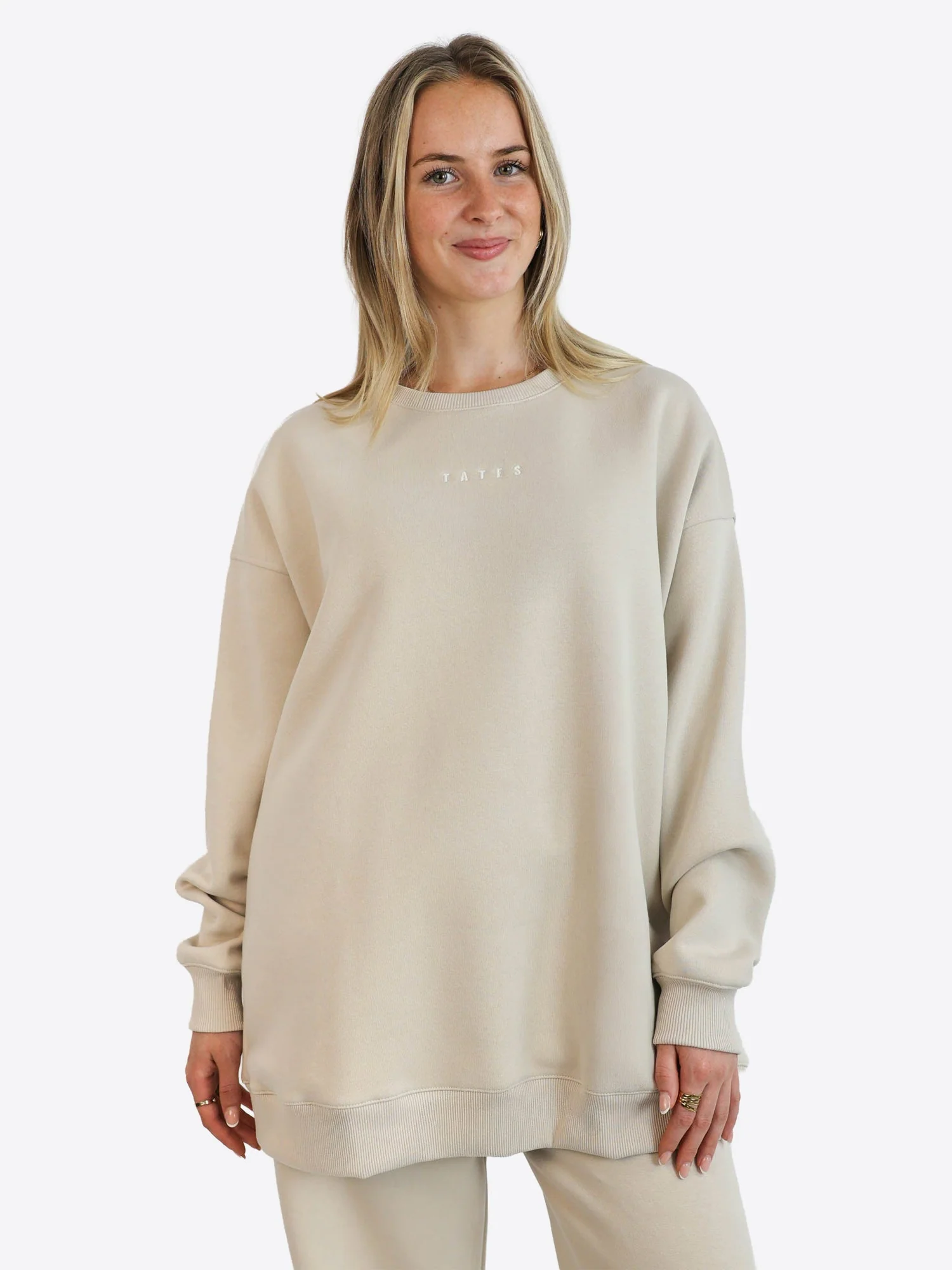 Wide Waistband Sweater 2.0 – Beige