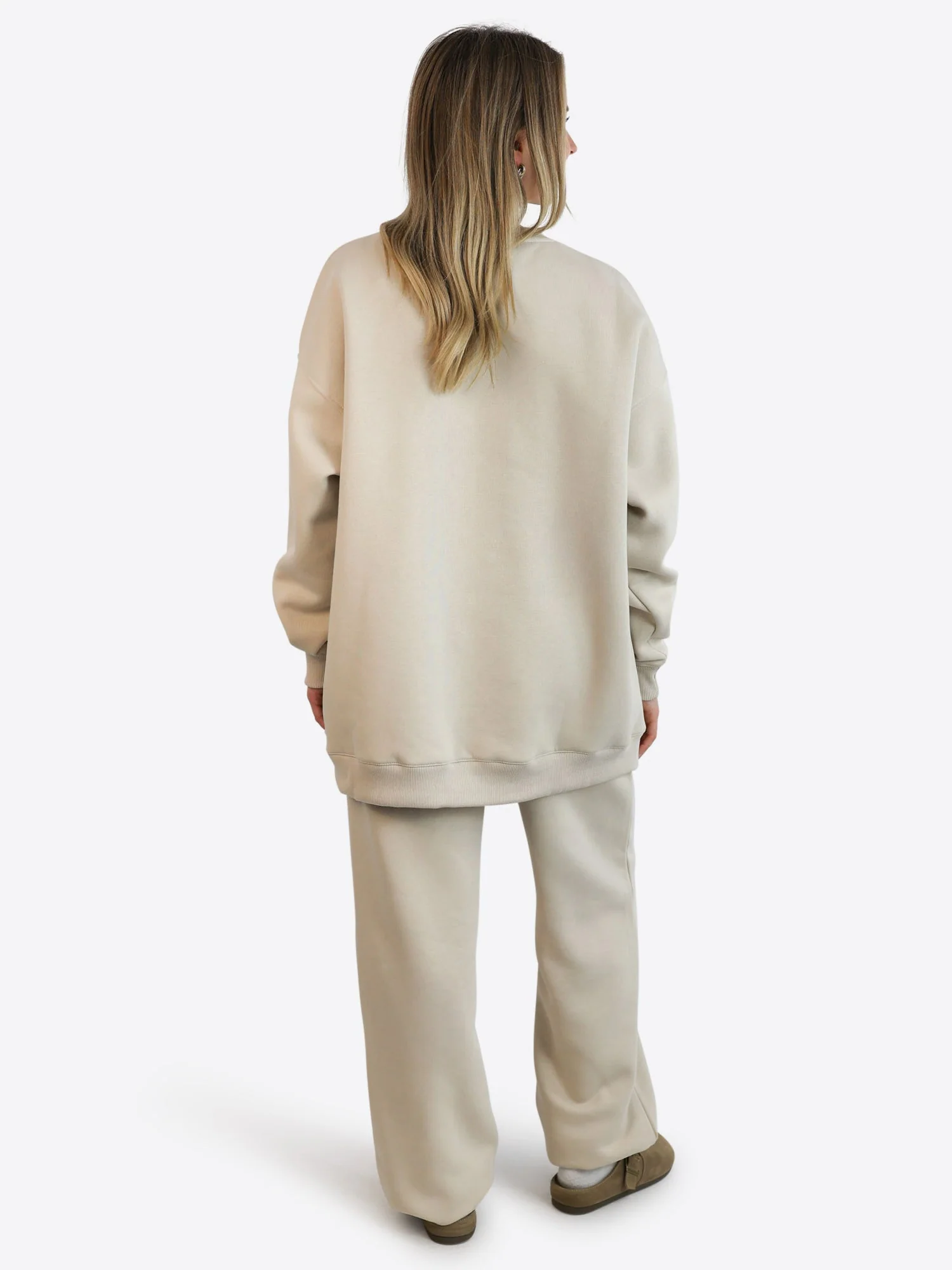 Wide Waistband Sweater 2.0 – Beige - Image 4