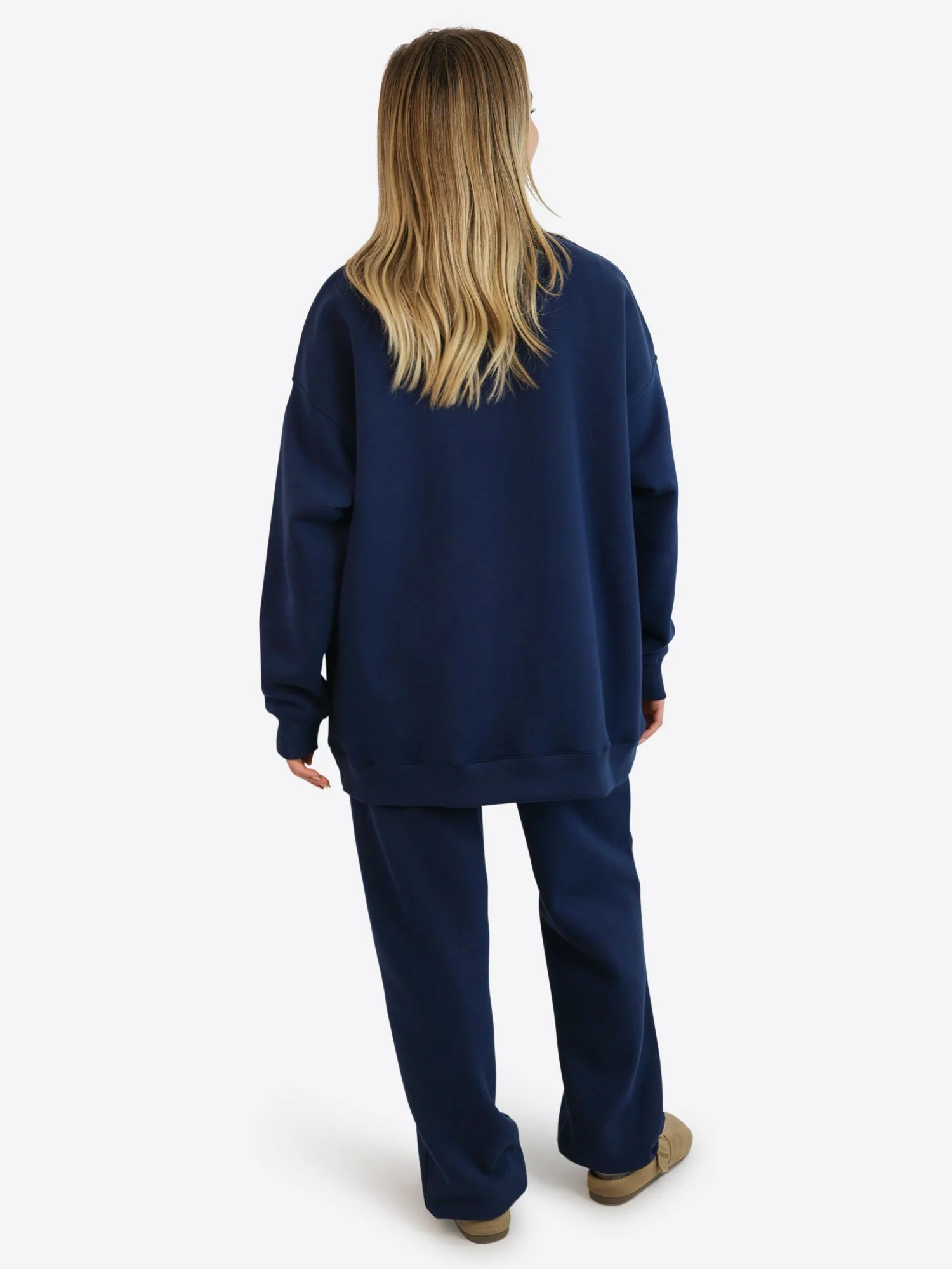 Wide Waistband Sweater 2.0 – Midnight Blue - Image 4