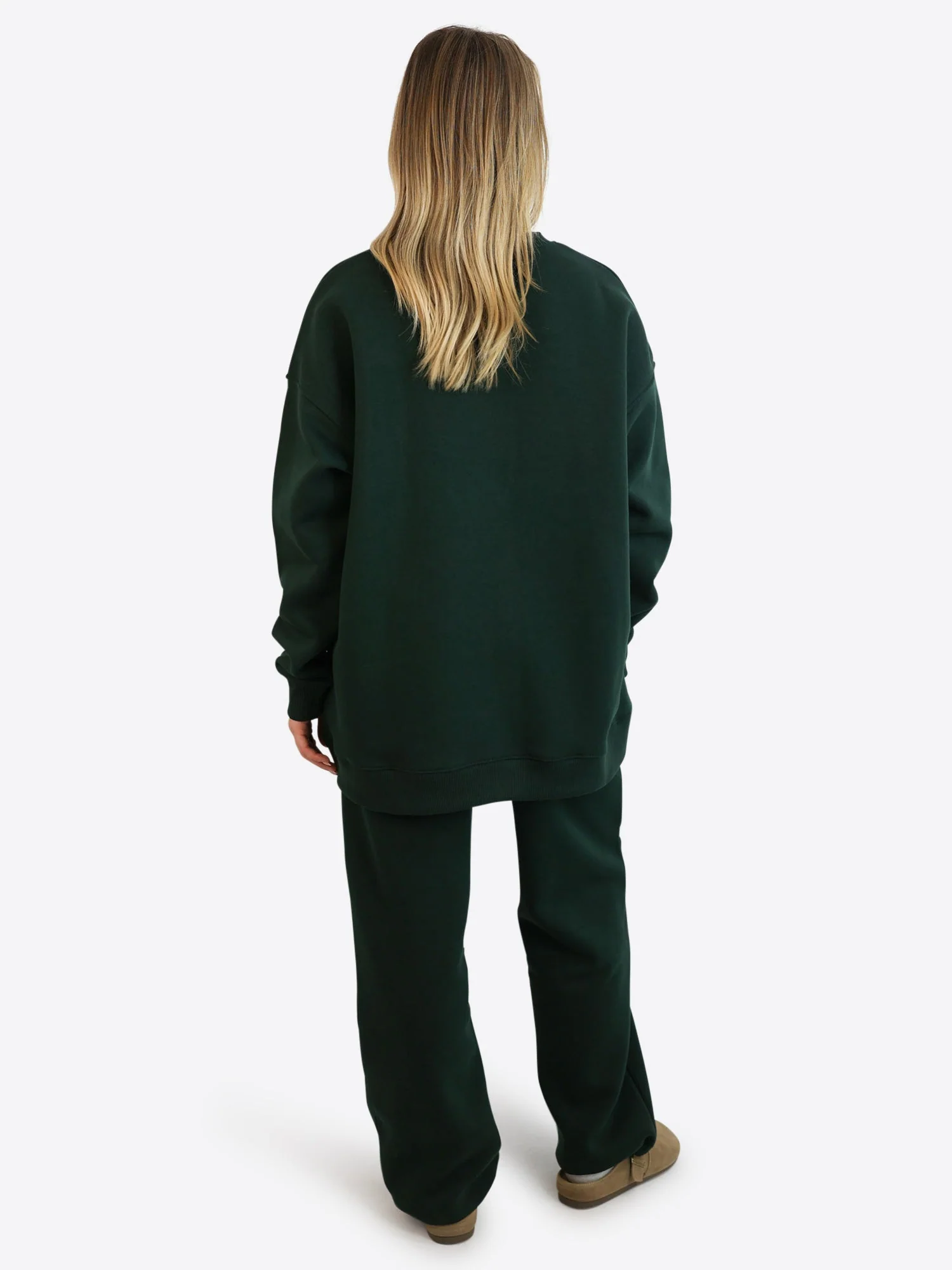 Wide Waistband Sweater 2.0 – Pine Green - Image 4