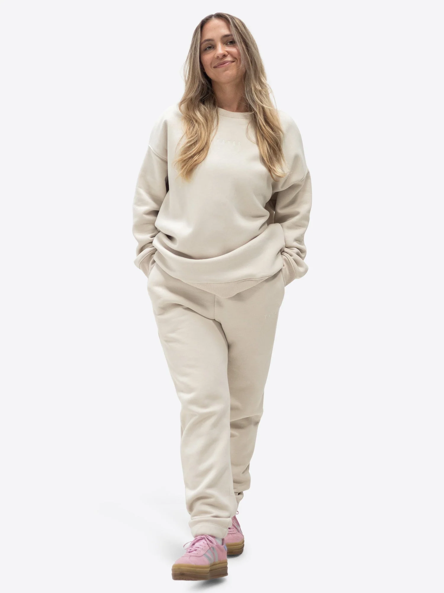 Wide Waistband Sweater – Beige