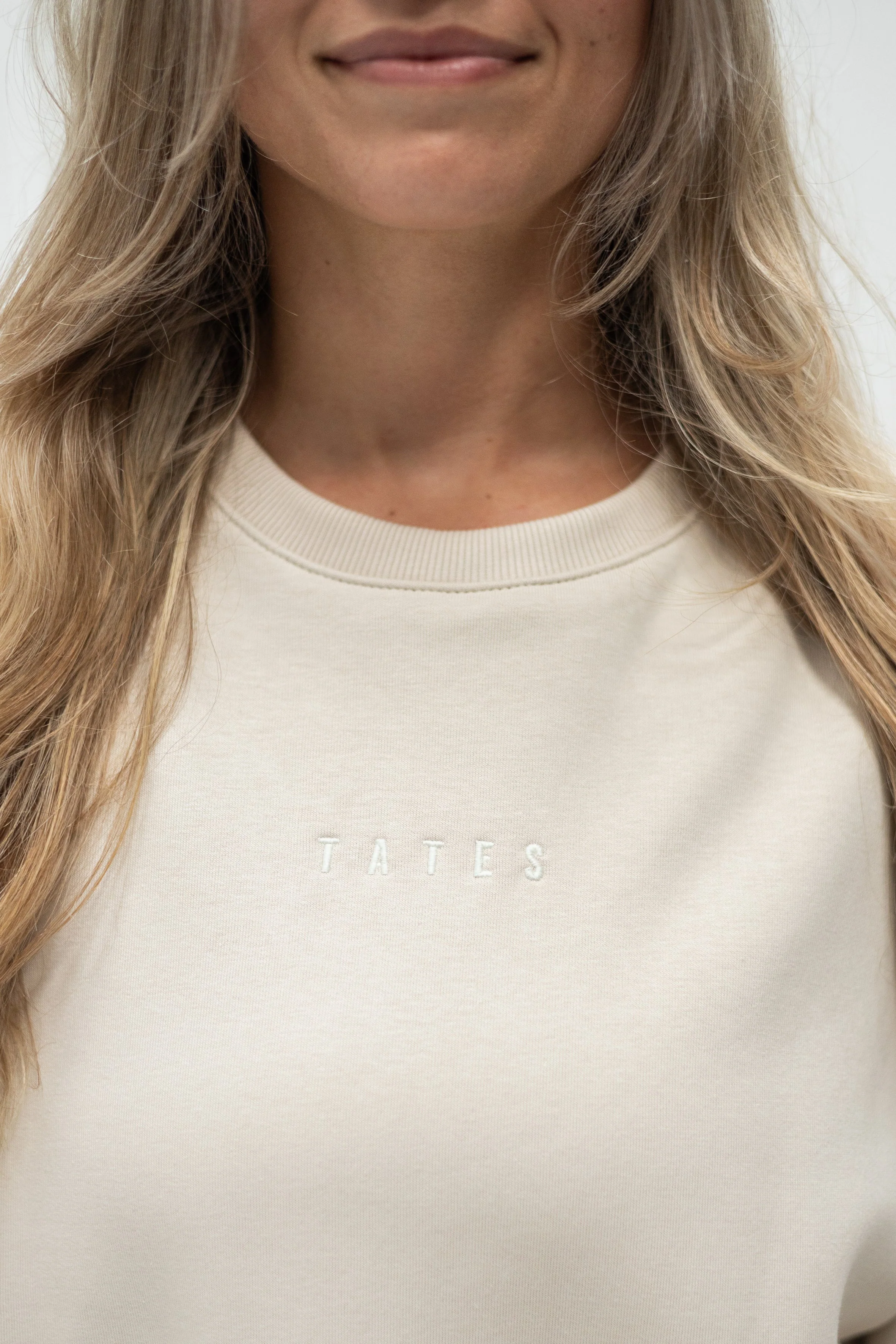 Wide Waistband Sweater – Beige - Image 4