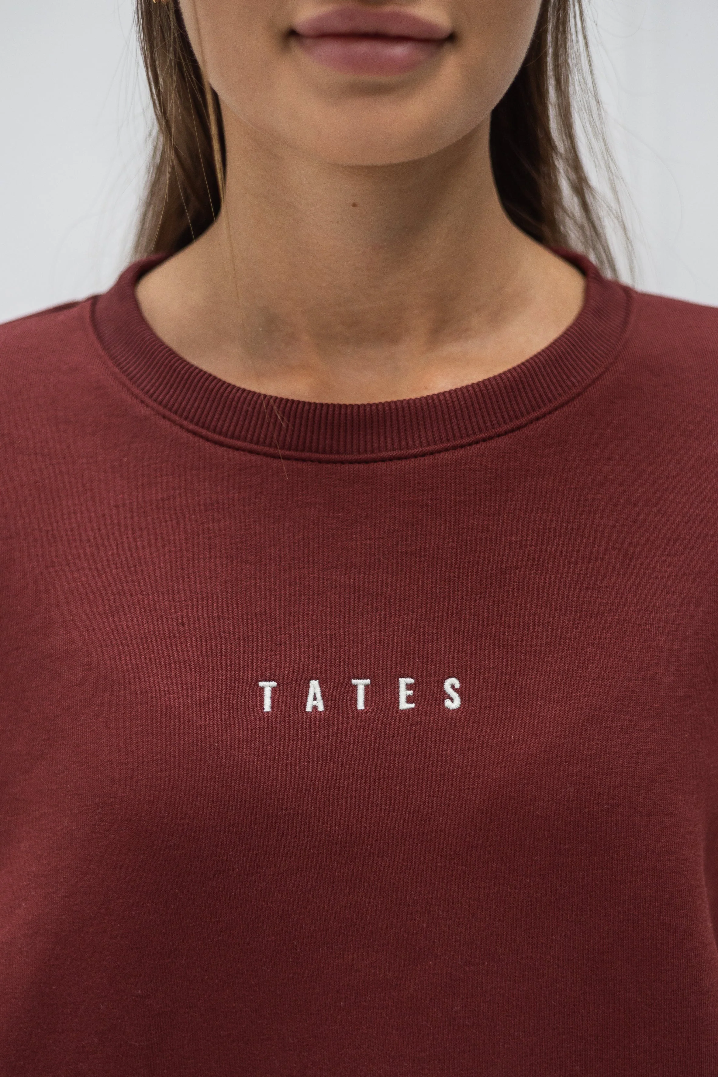 Wide Waistband Sweater – Bordeaux - Image 3