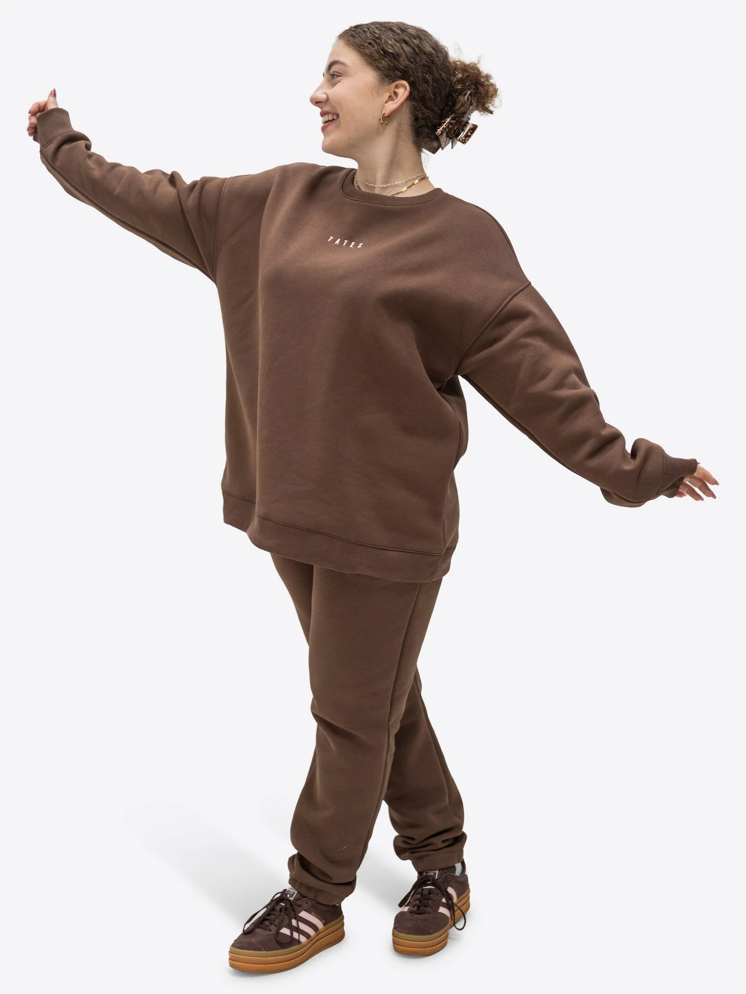 Wide Waistband Sweater – Chocolate