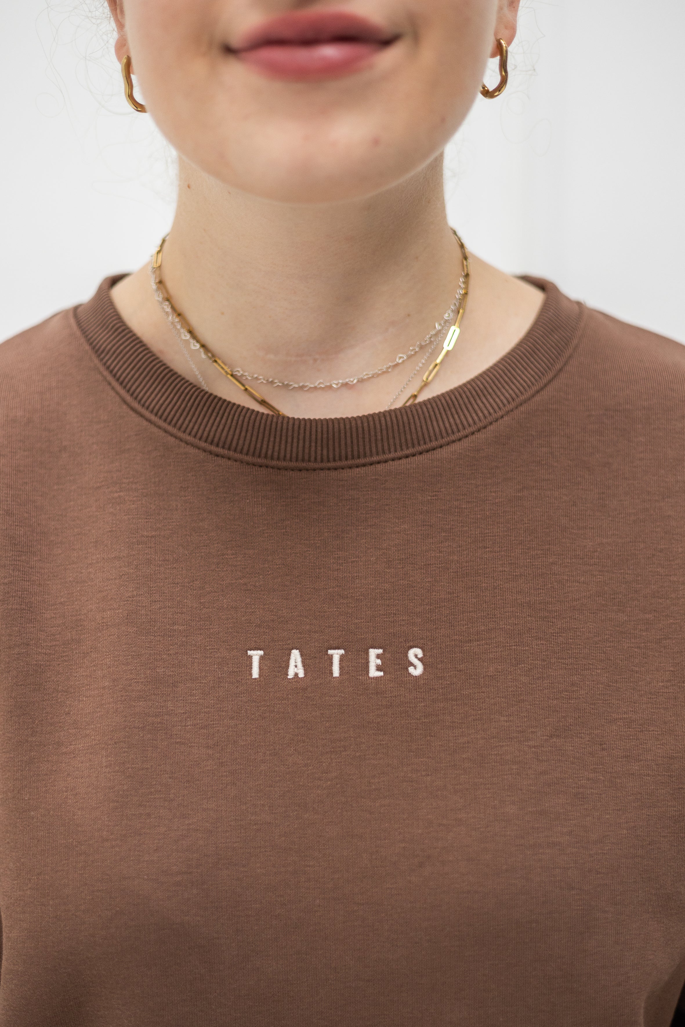 Wide Waistband Sweater – Chocolate - Image 3