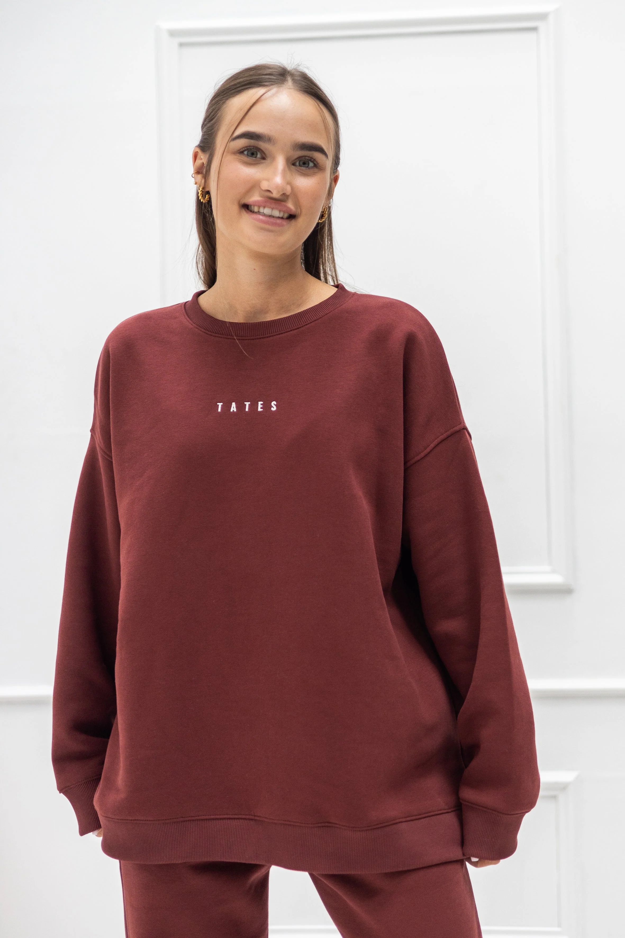 Wide Waistband Sweater – Chocolate - Image 4