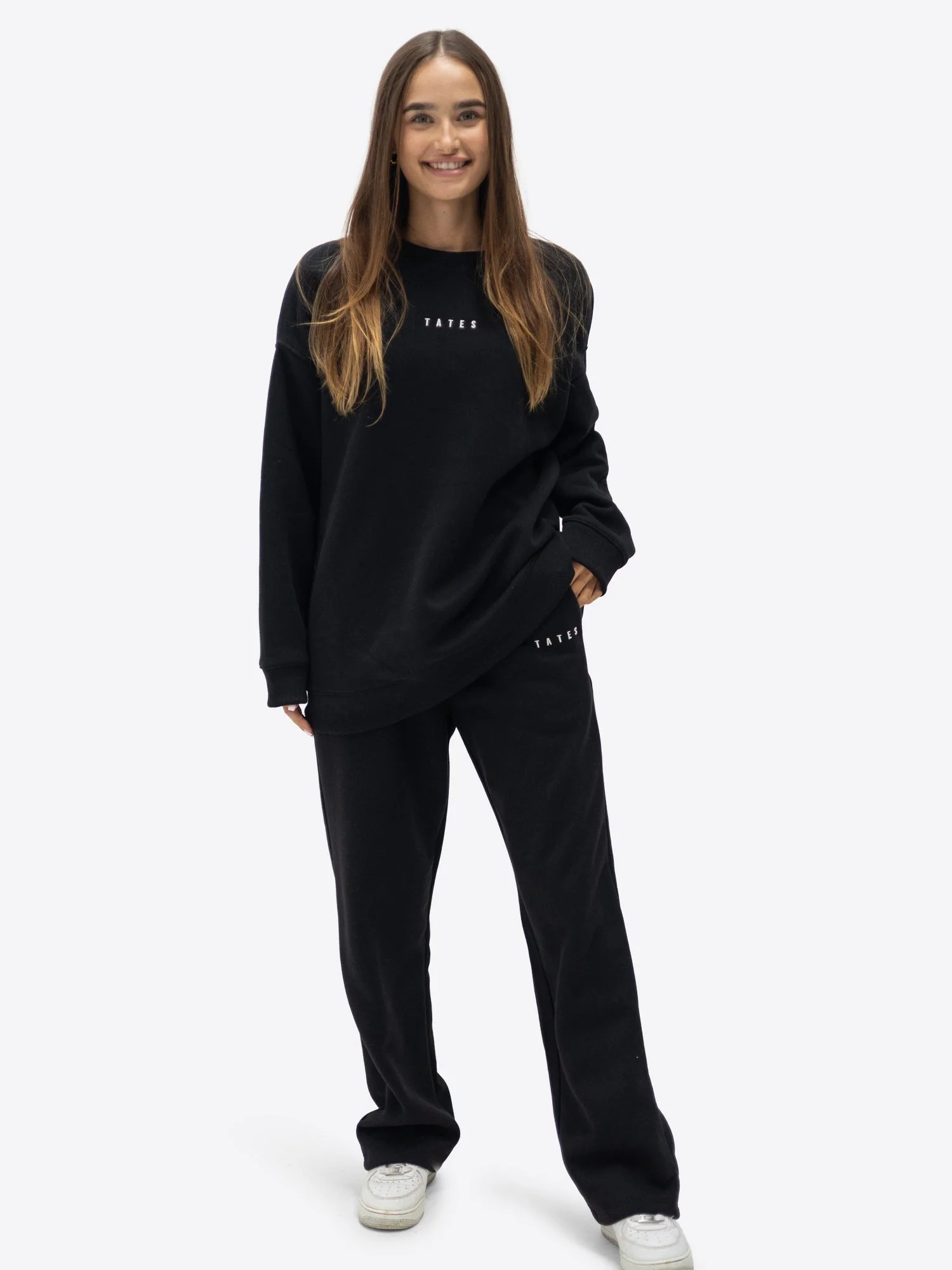 Wide Waistband Sweater – Schwarz