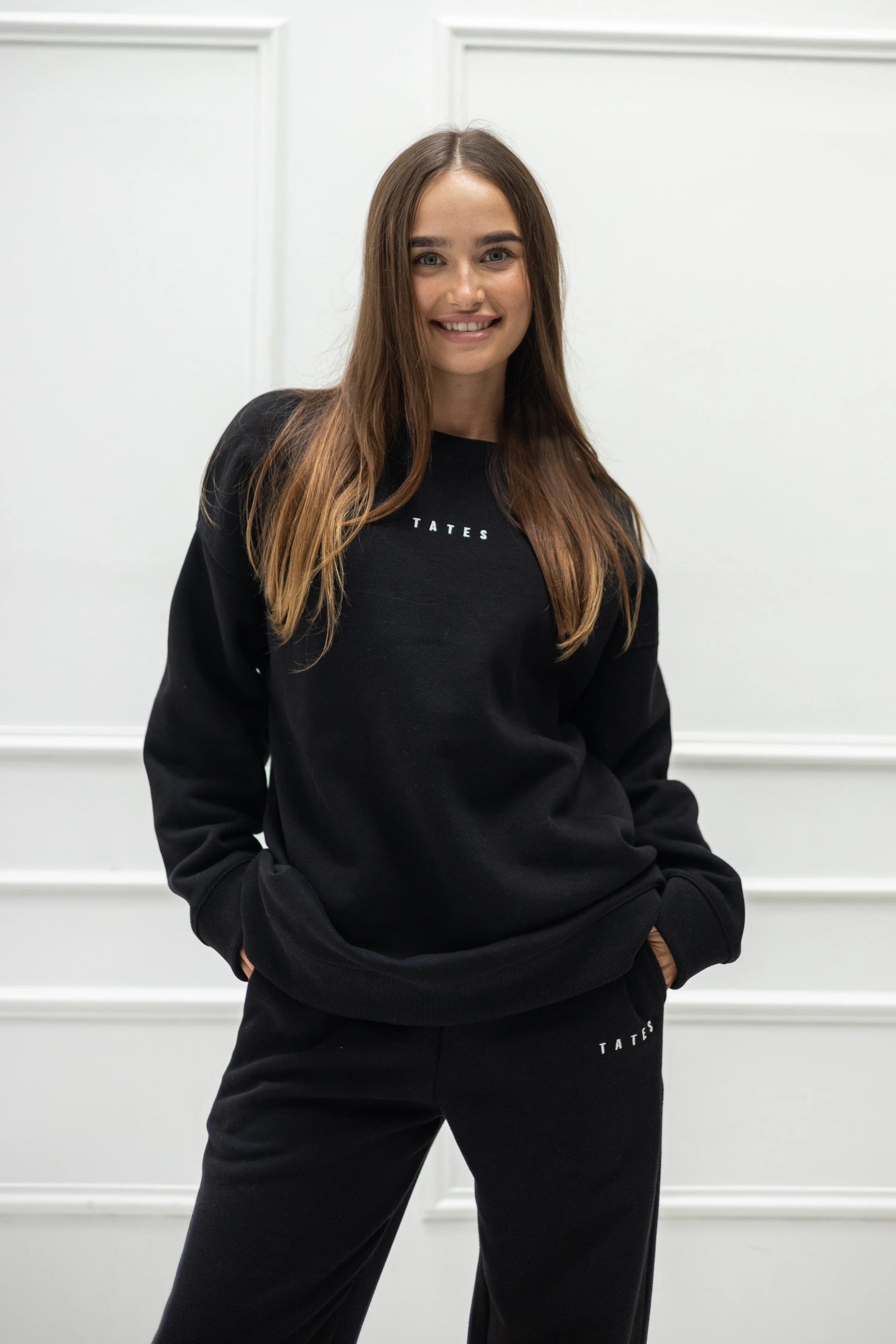Wide Waistband Sweater – Schwarz - Image 2