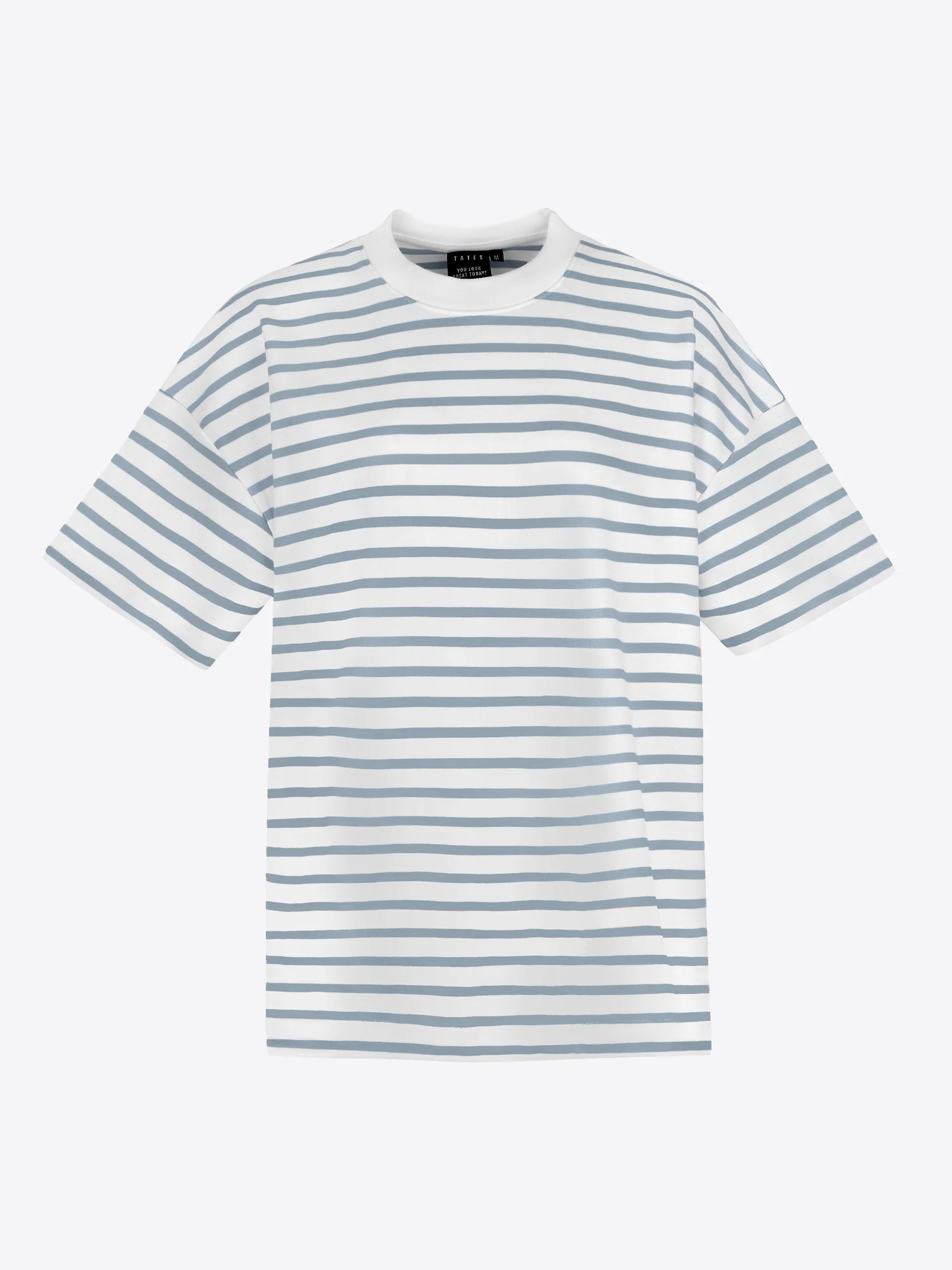 Oversized T-Shirt 3.0 mit Streifen - Blau - Image 3