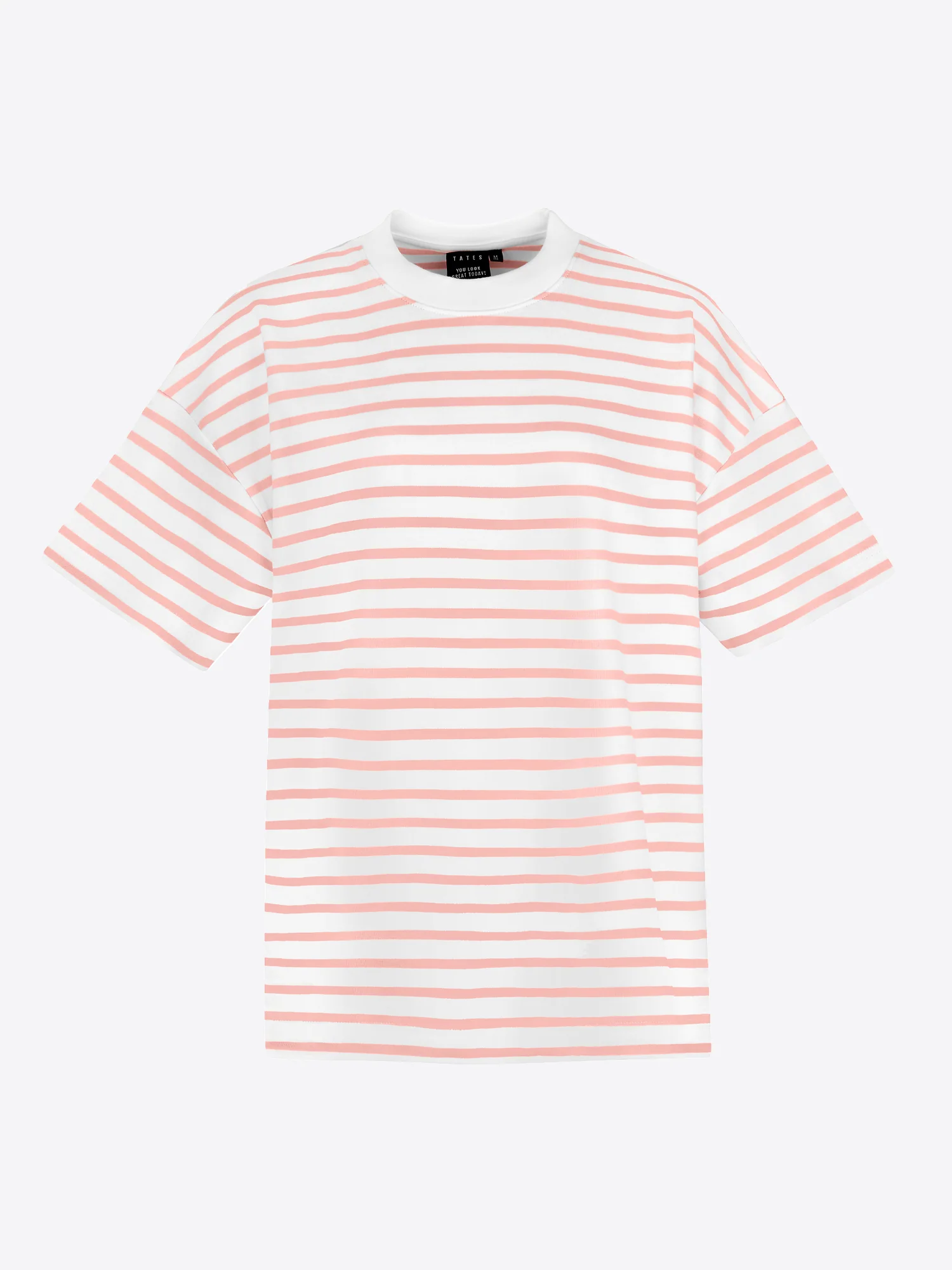 Oversized T-Shirt 3.0 mit Streifen - Rosa - Image 3