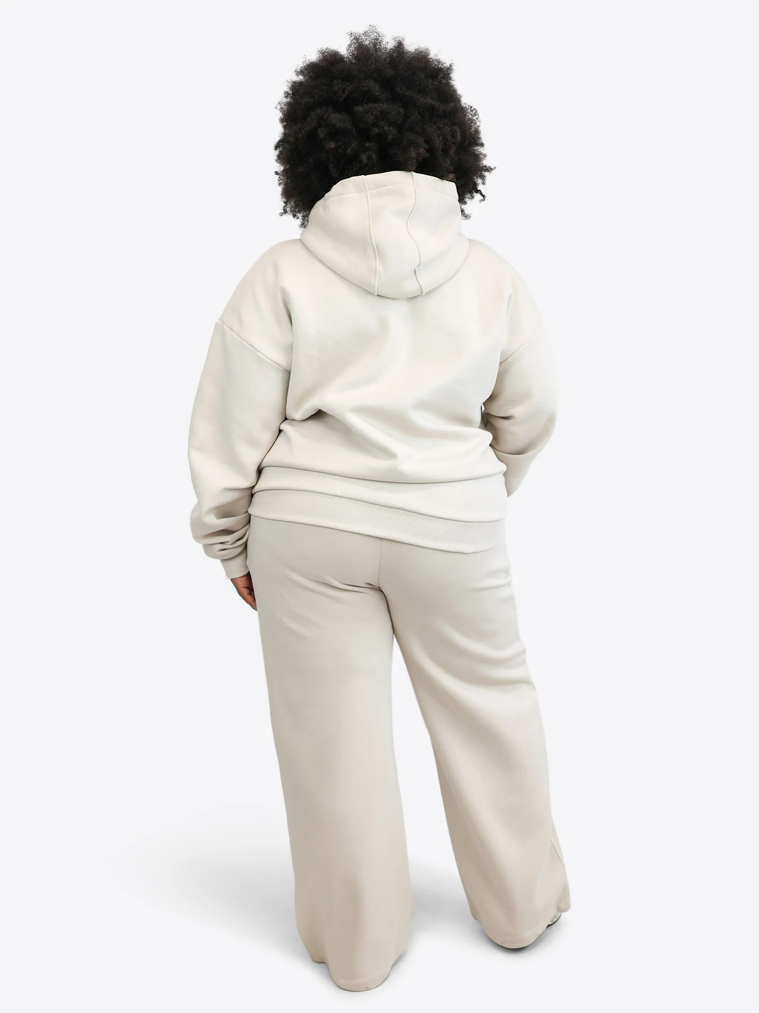 Regular Waistband Hoodie 2.0 – Beige - Image 4