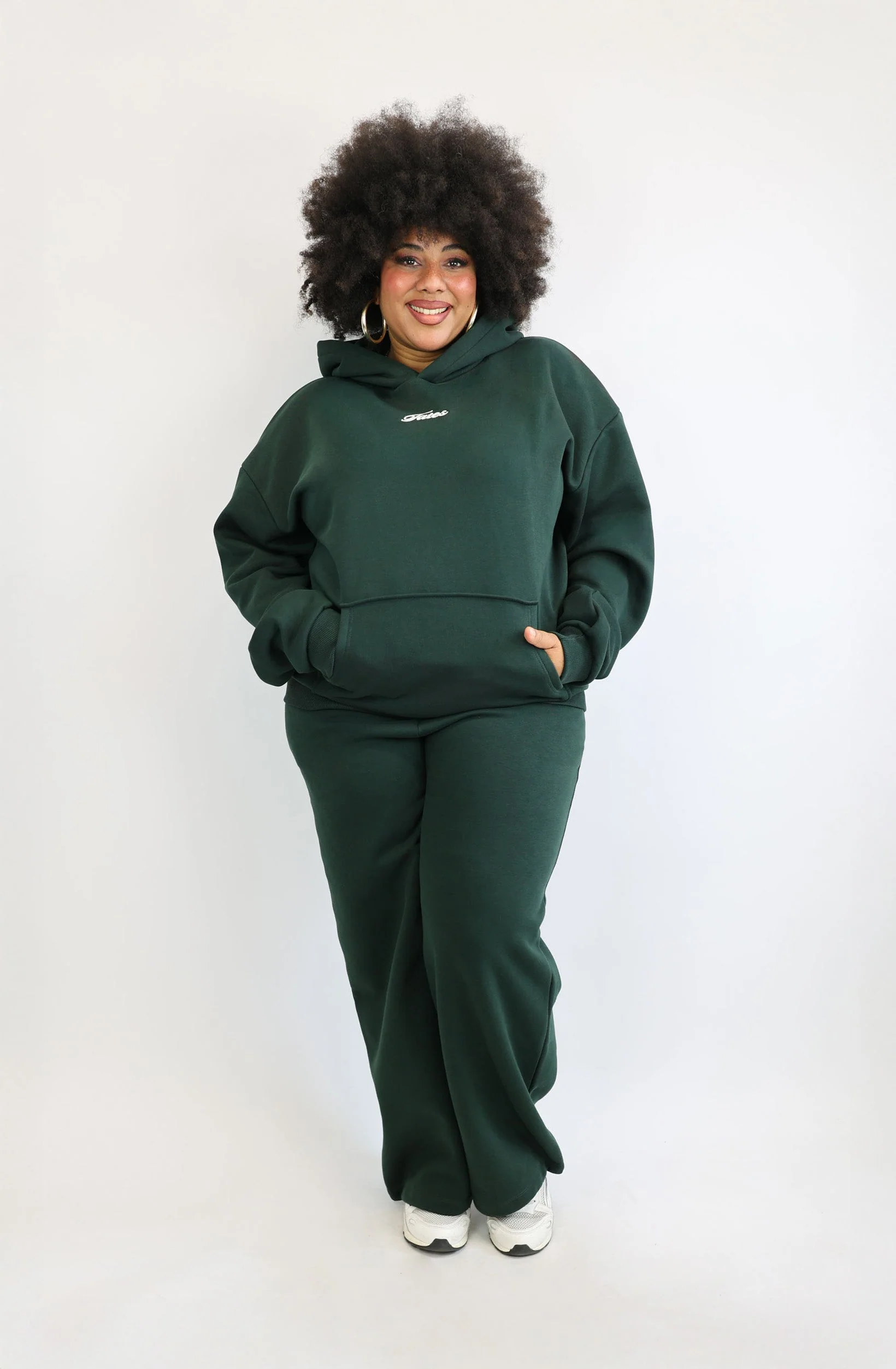 Regular Waistband Hoodie 2.0 – Pine Green - Image 3