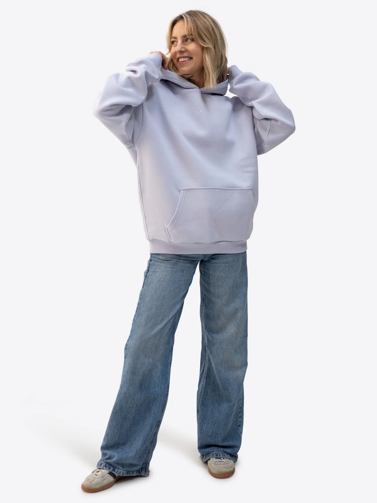 Regular Waistband Hoodie – Flieder - Image 2