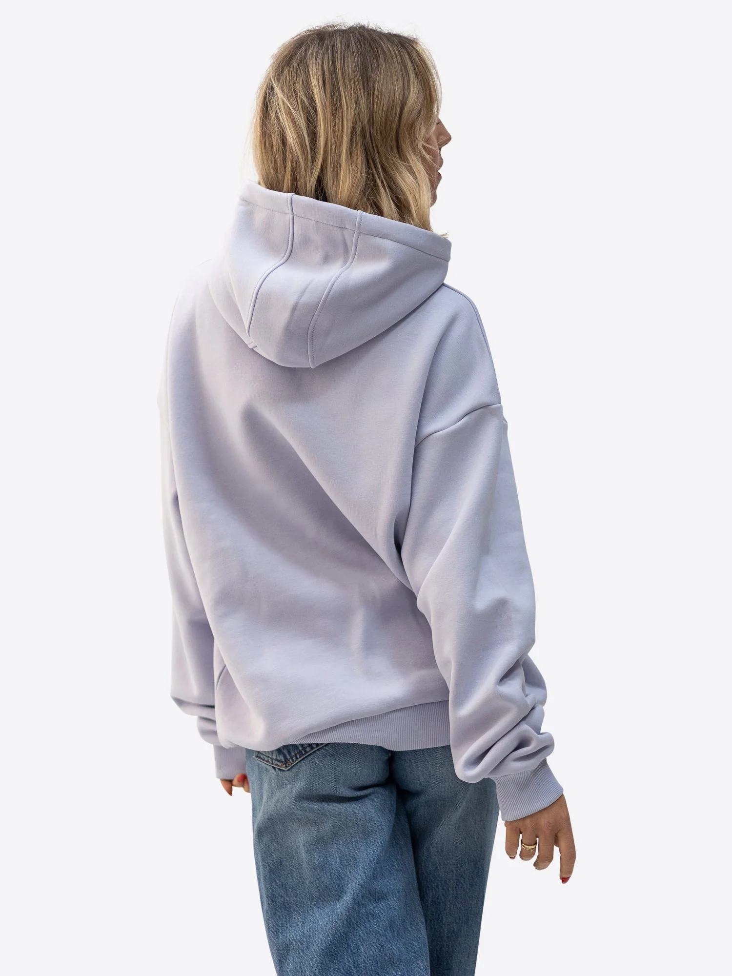 Regular Waistband Hoodie – Flieder - Image 3