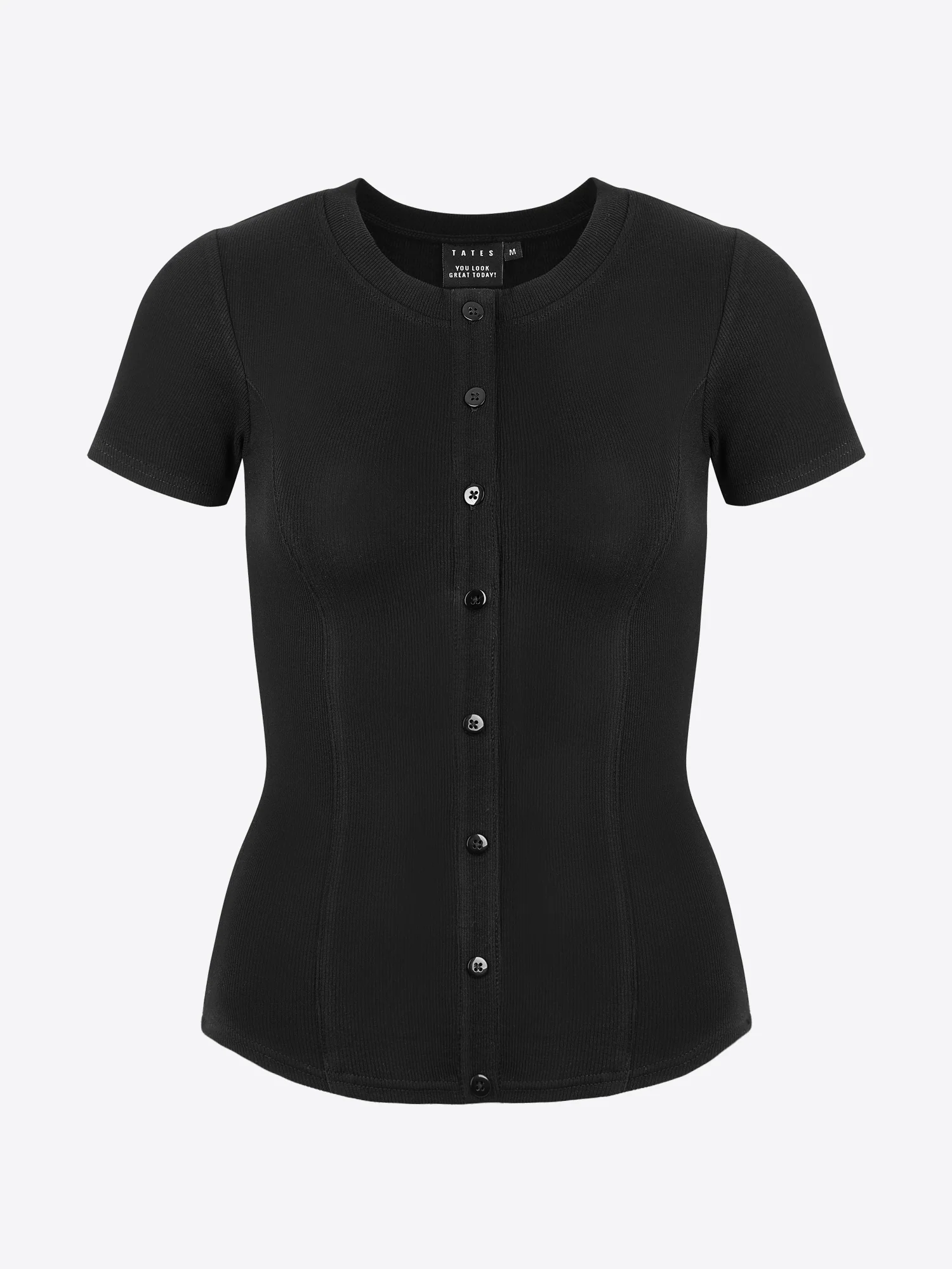 Rib Shirt mit Knopfleiste - Image 2