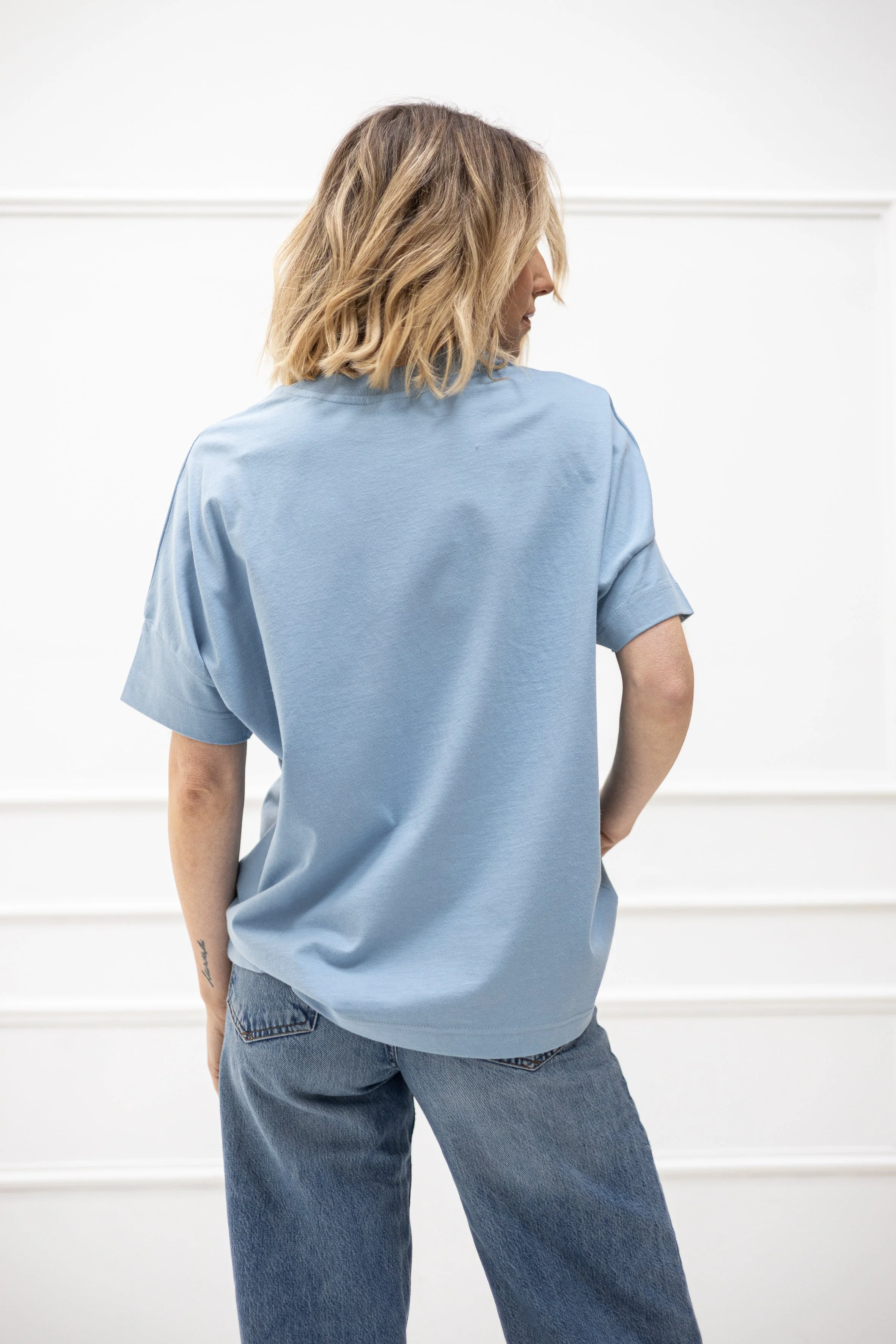 Oversized T-Shirt 1.0 – Dusty Blue - Image 2