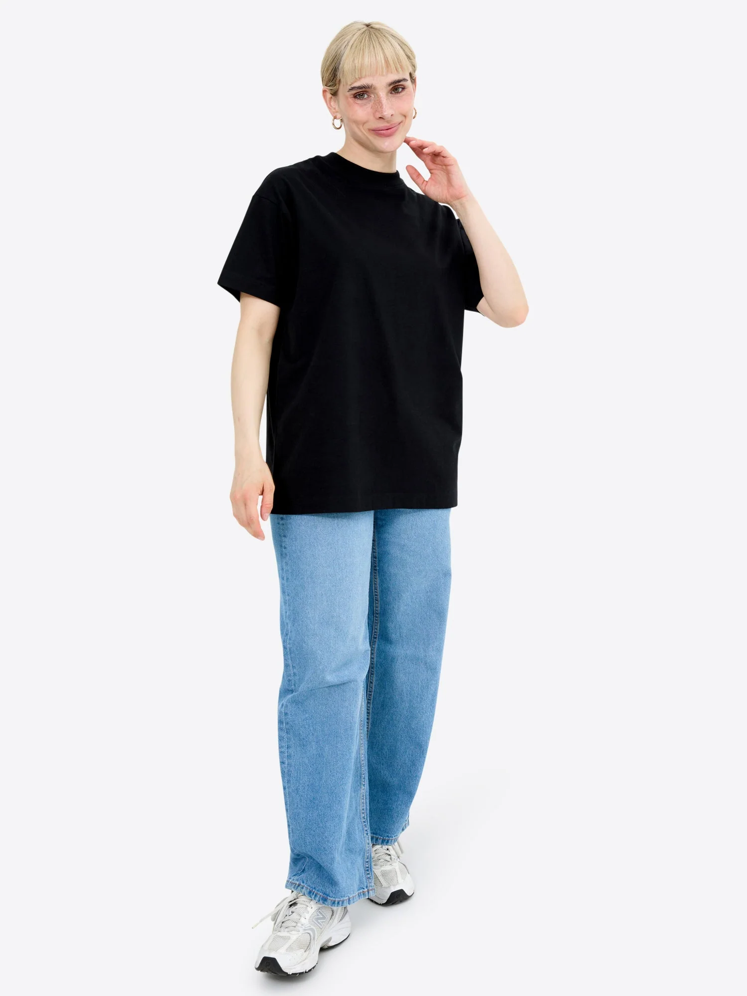 Oversized T-Shirt 2.0 – Schwarz - Image 3