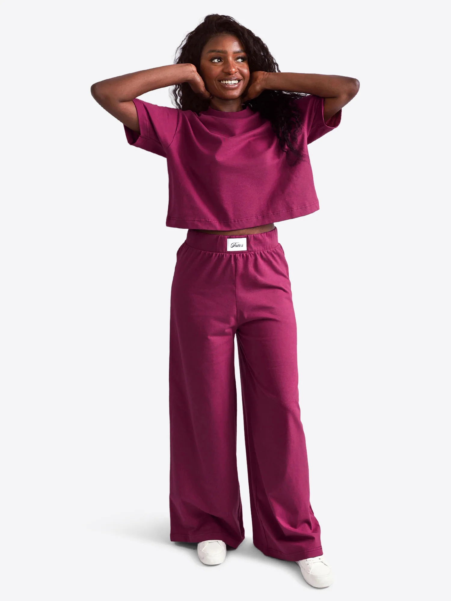 Wide Leg Hose – Berry