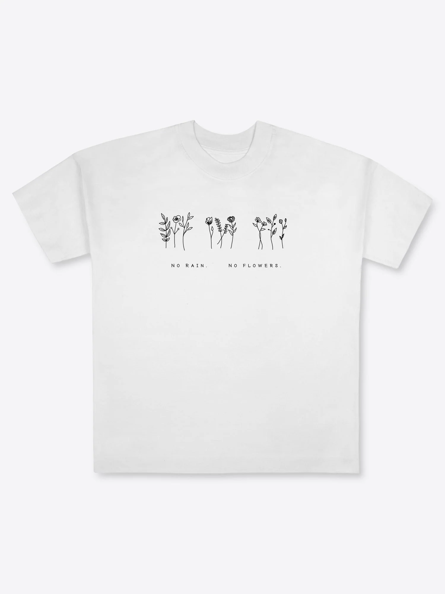 T-Shirt "Flowers" – White