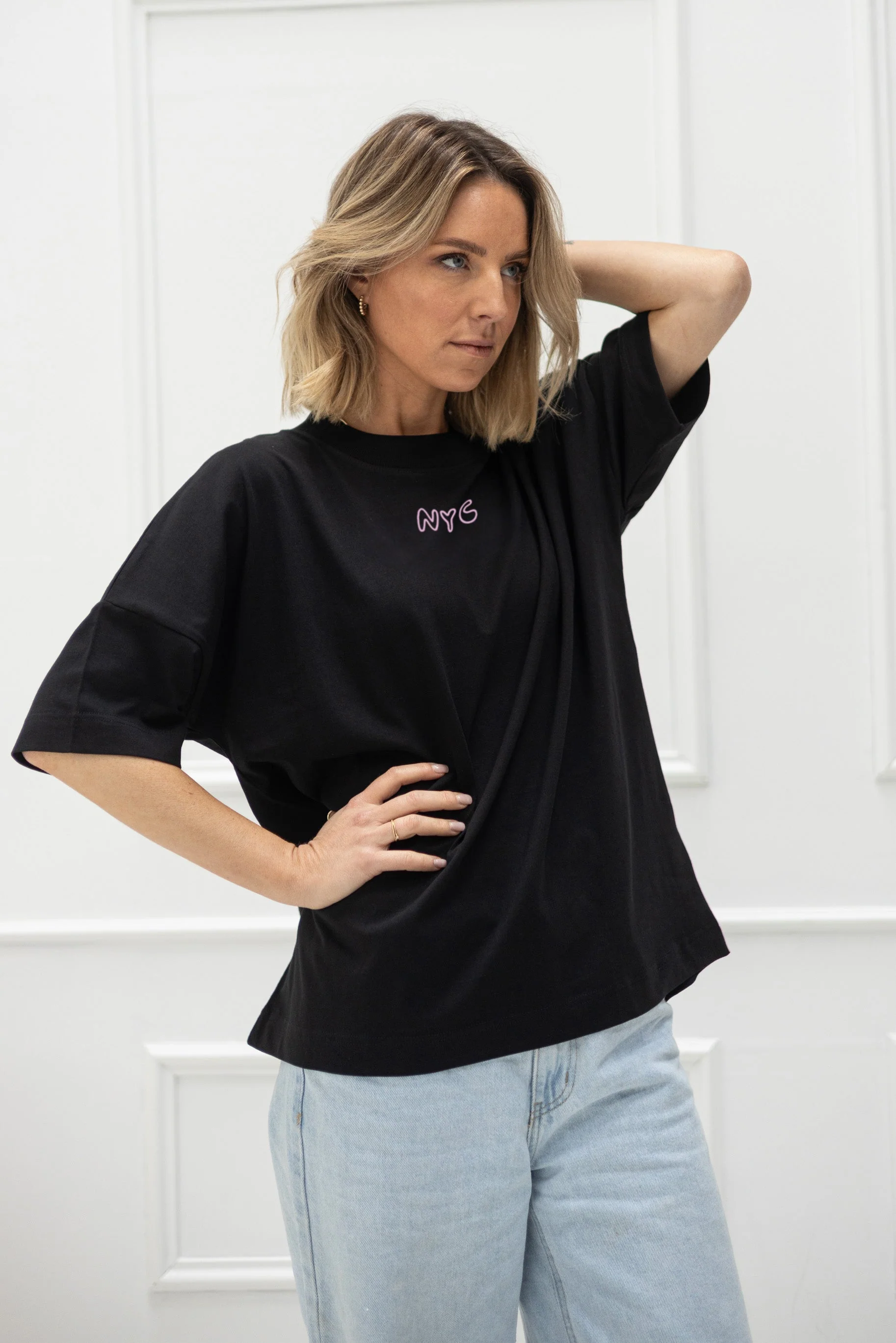 T-Shirt "NYC" – Schwarz - Image 2