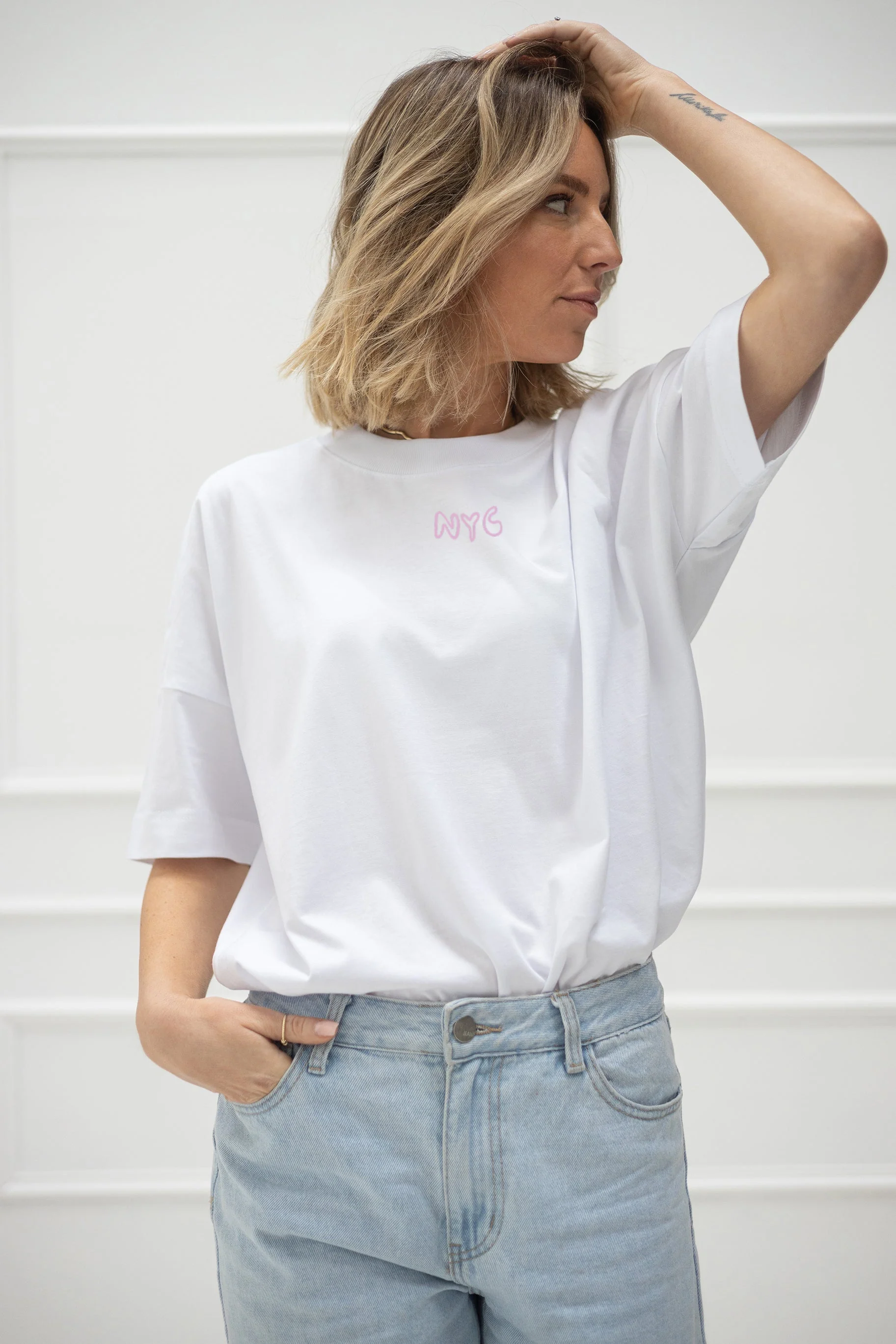 T-Shirt "NYC" – White - Image 2