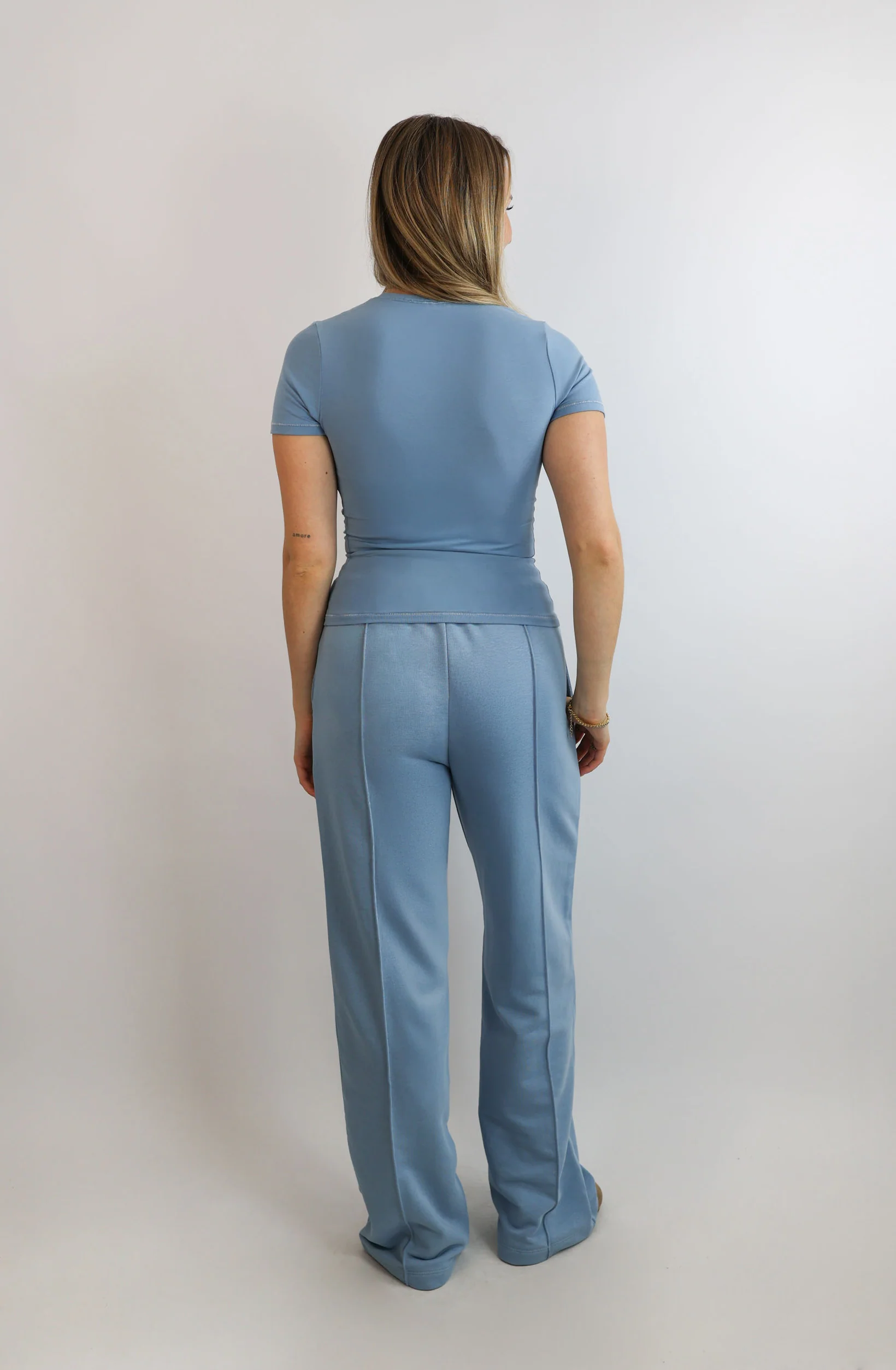 Slim T-Shirt – Dusty Blue - Image 3