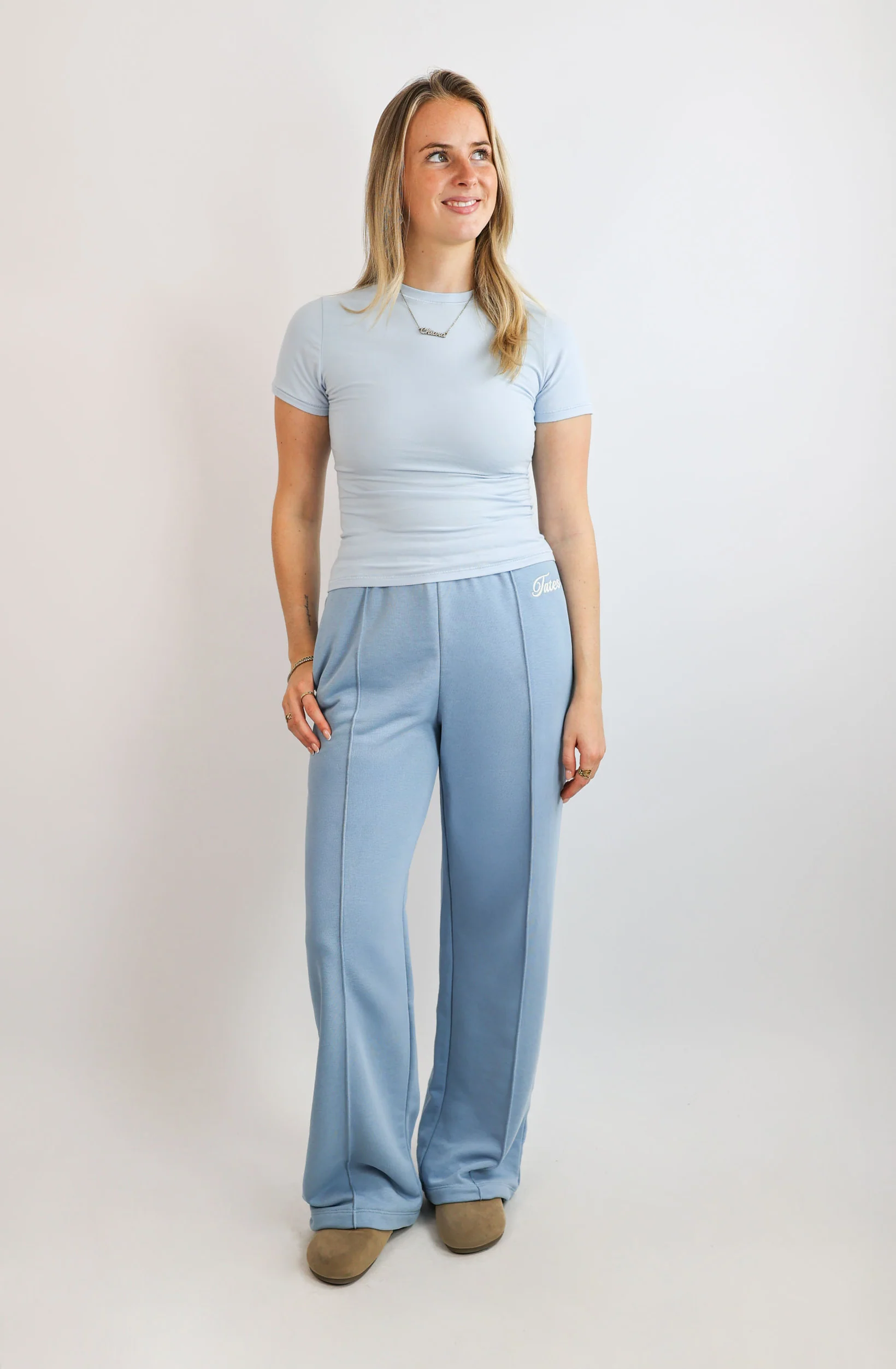 Slim T-Shirt  – Hellblau - Image 2