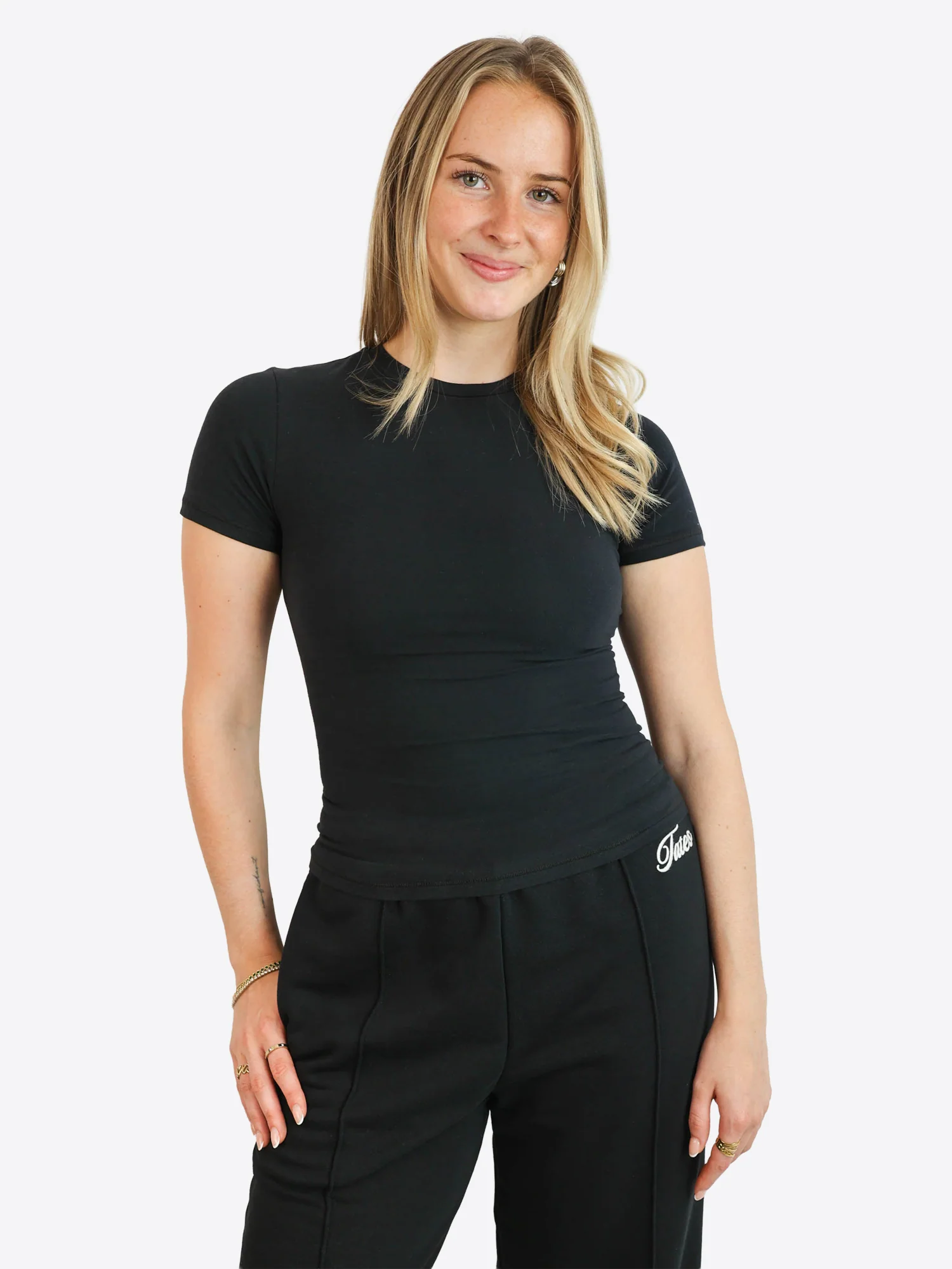Slim T-Shirt – Schwarz