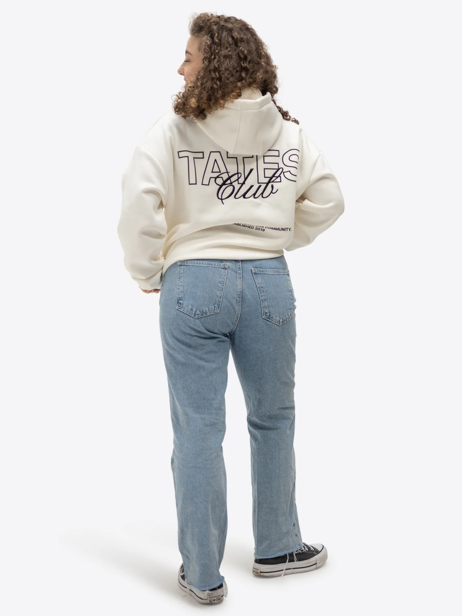 TATES Club Hoodie – Off white - Image 4